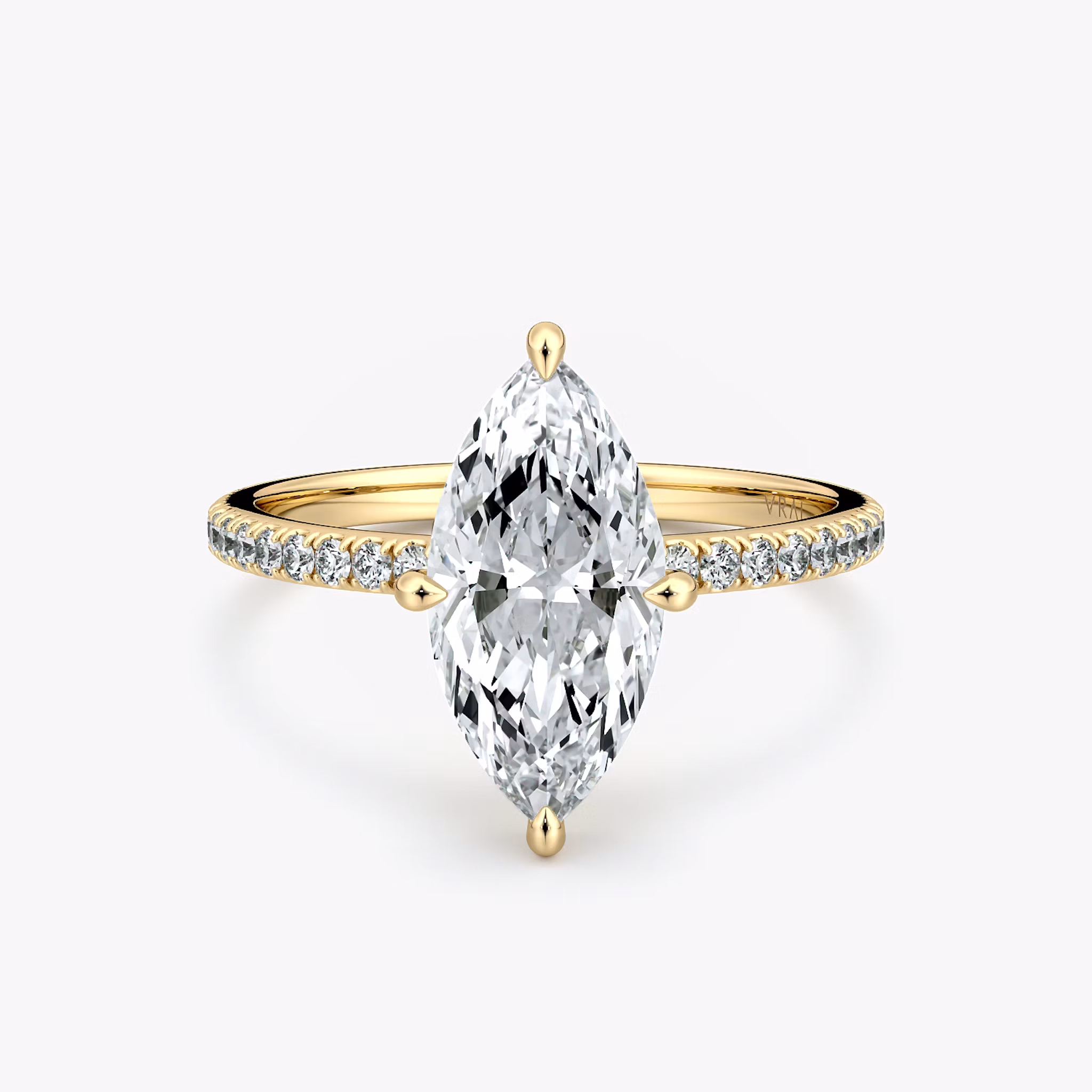 Compass Solitaire Marquise | Yellow Gold