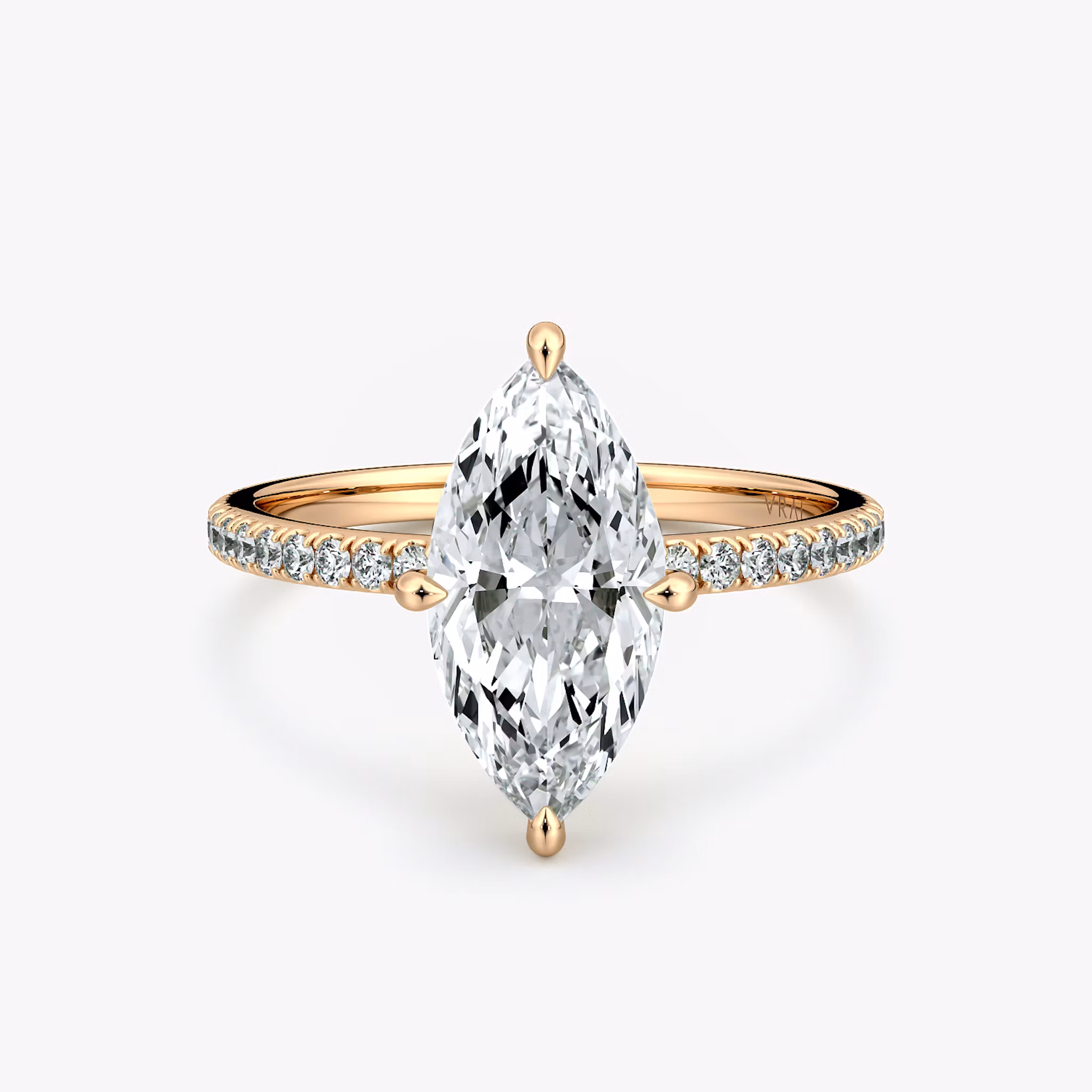 Compass Solitaire Marquise | Rose Gold