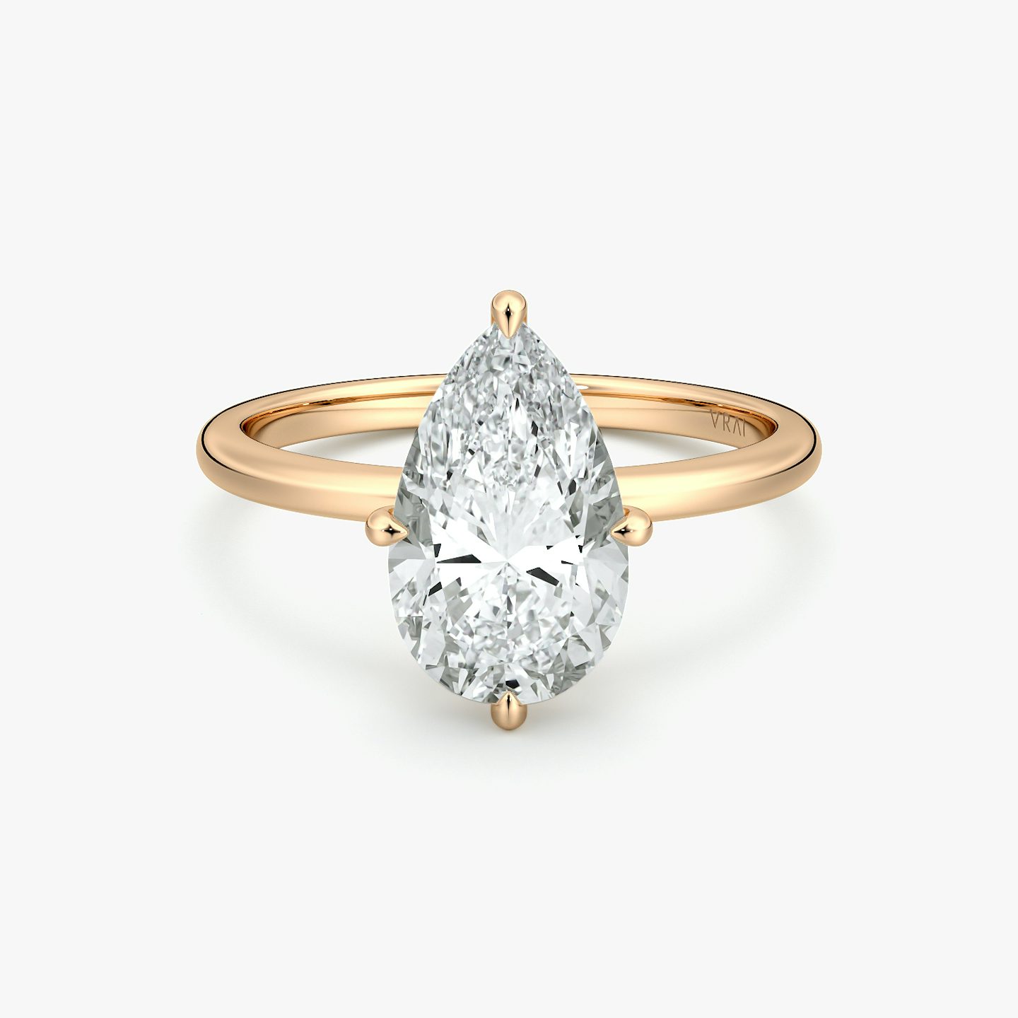 Compass | Tropfen | 14k | Roségold | bandAccent: Ohne Pavé-Besatz | diamondOrientation: vertical | caratWeight: other