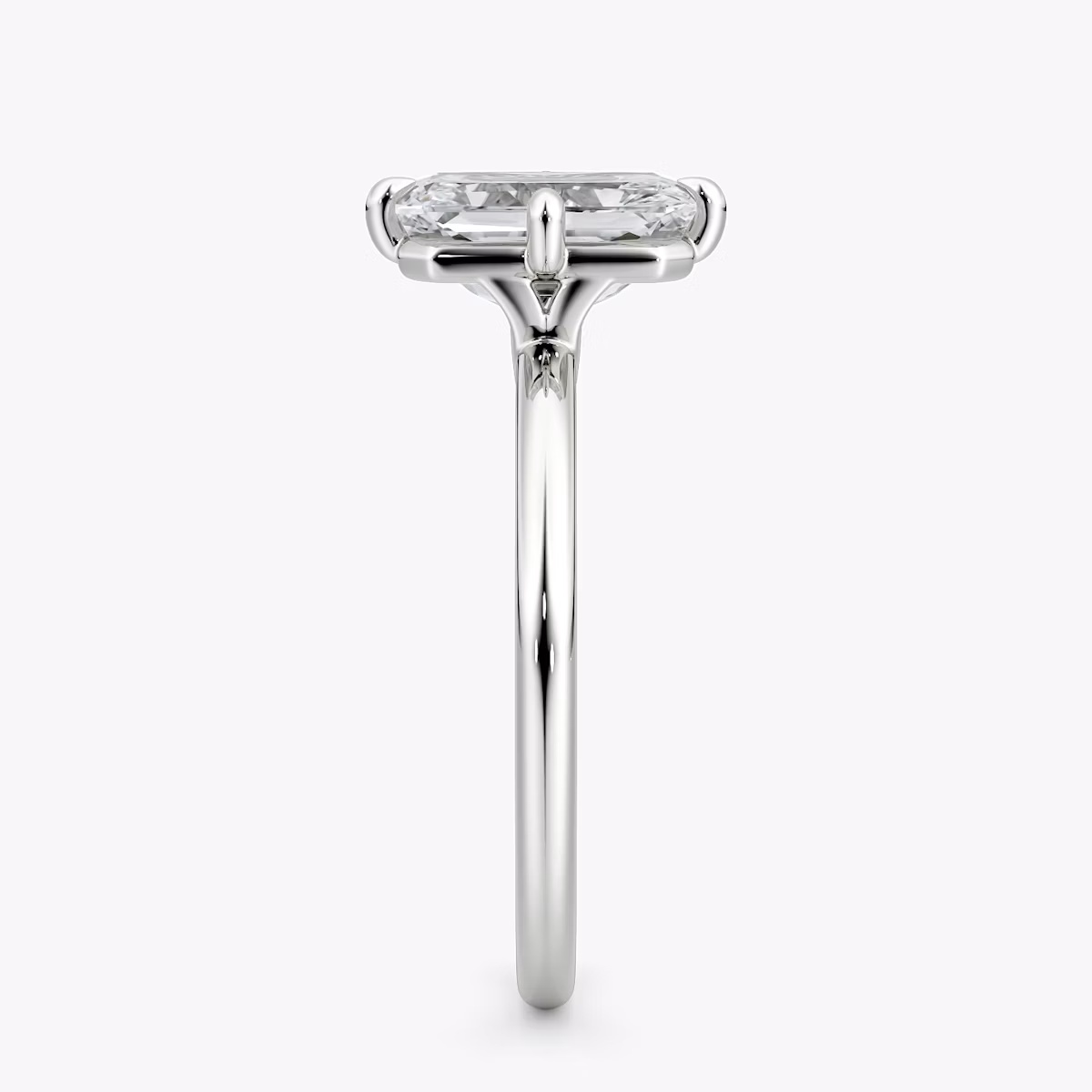 Compass | Radiant | 18k | Weißgold | bandAccent: Ohne Pavé-Besatz | diamondOrientation: vertical | caratWeight: other