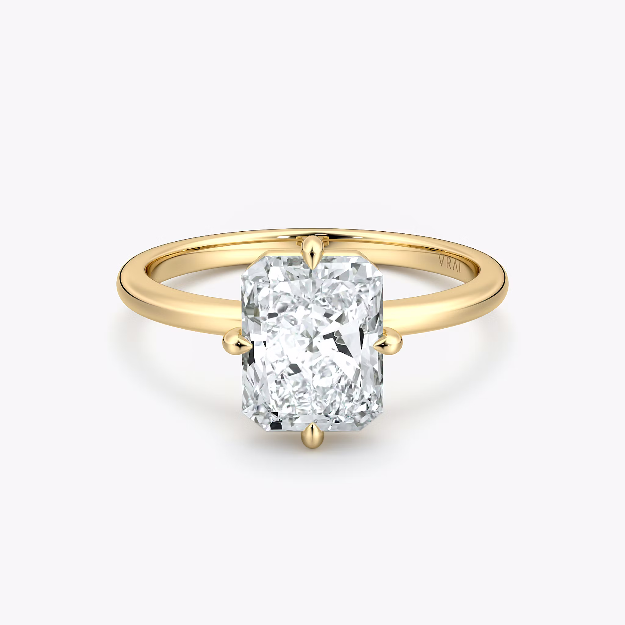 Compass Solitaire Radiant | Yellow Gold