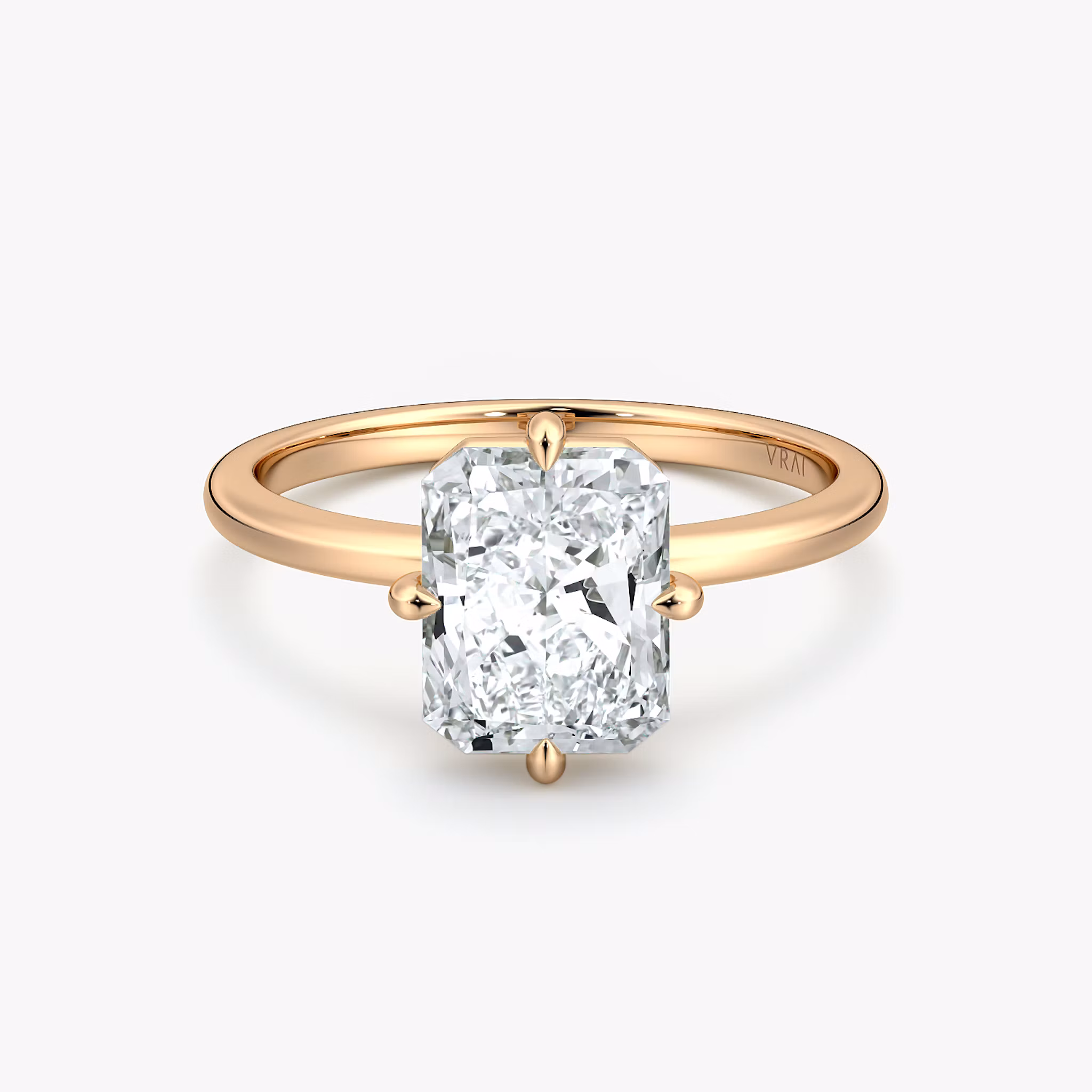 Compass Solitaire Radiant | Rose Gold