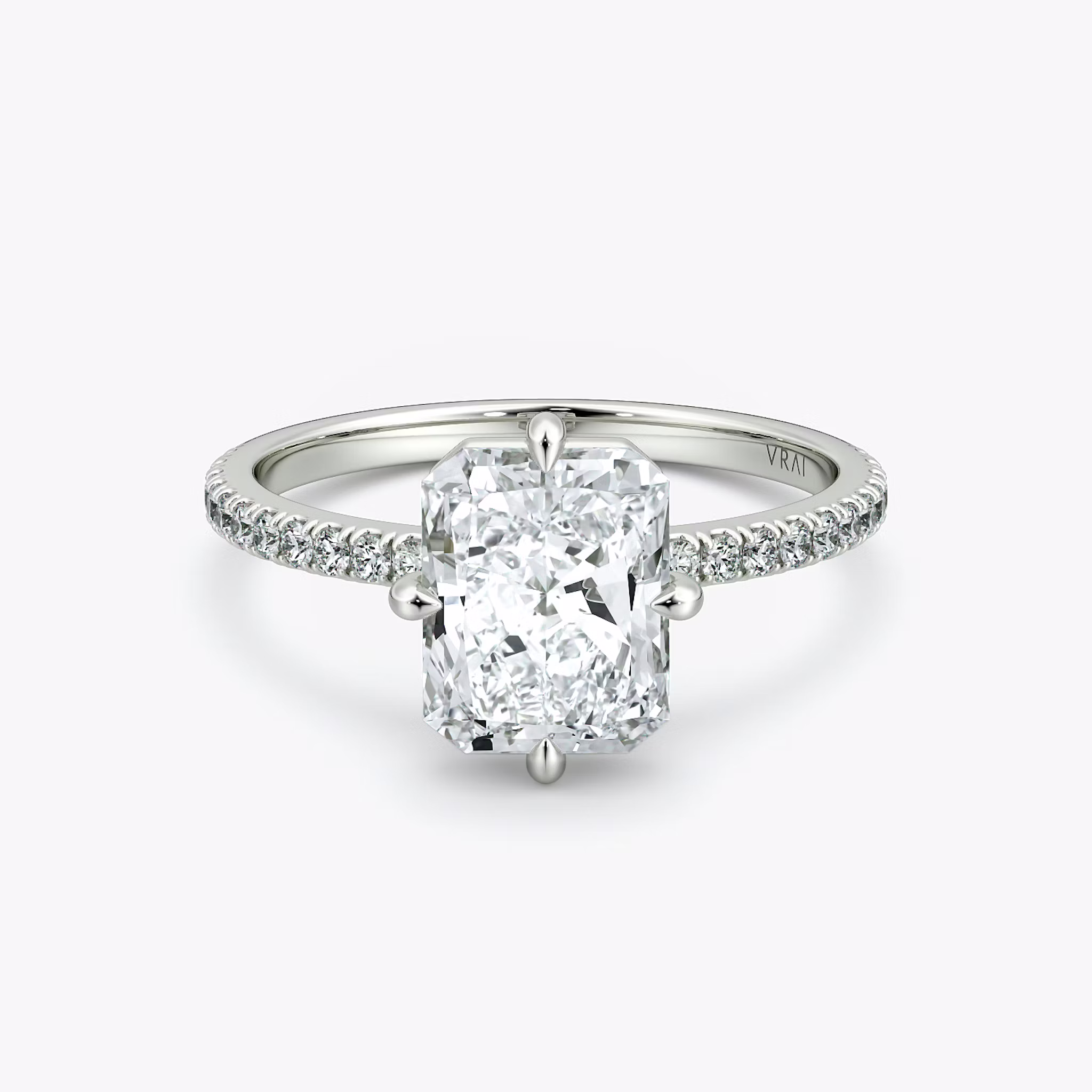 Compass Solitaire Radiant | Platinum