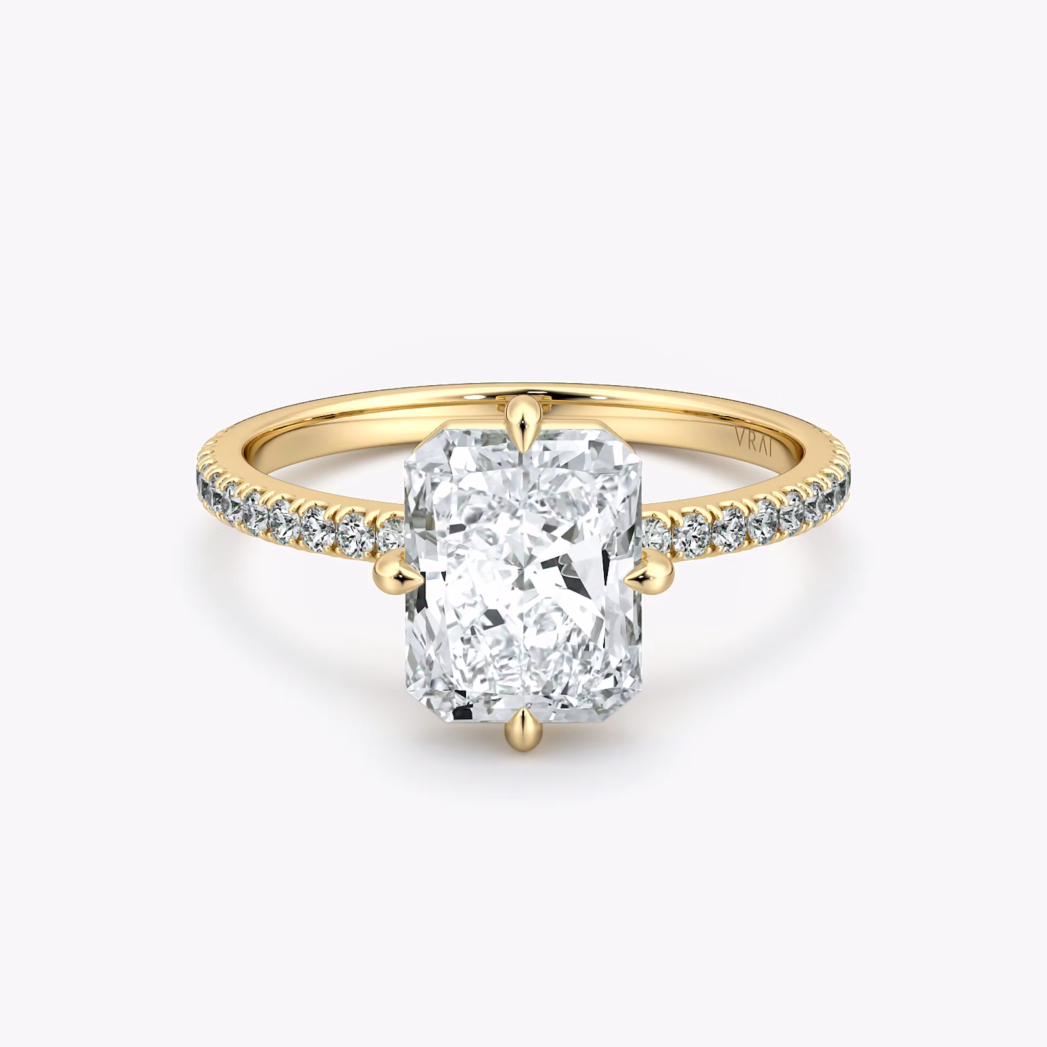 Compass Solitaire Radiant | Yellow Gold