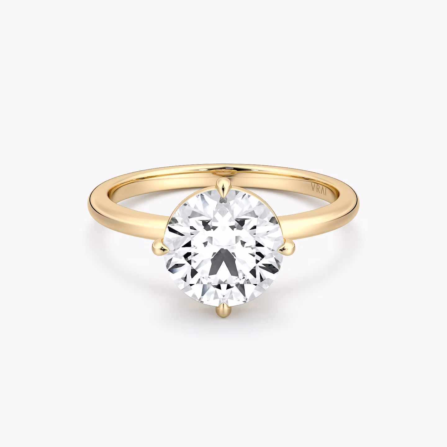 Anillo de compromiso Compass | Brillante | 18k | Oro amarillo | bandAccent: Simple | caratWeight: other | diamondOrientation: vertical