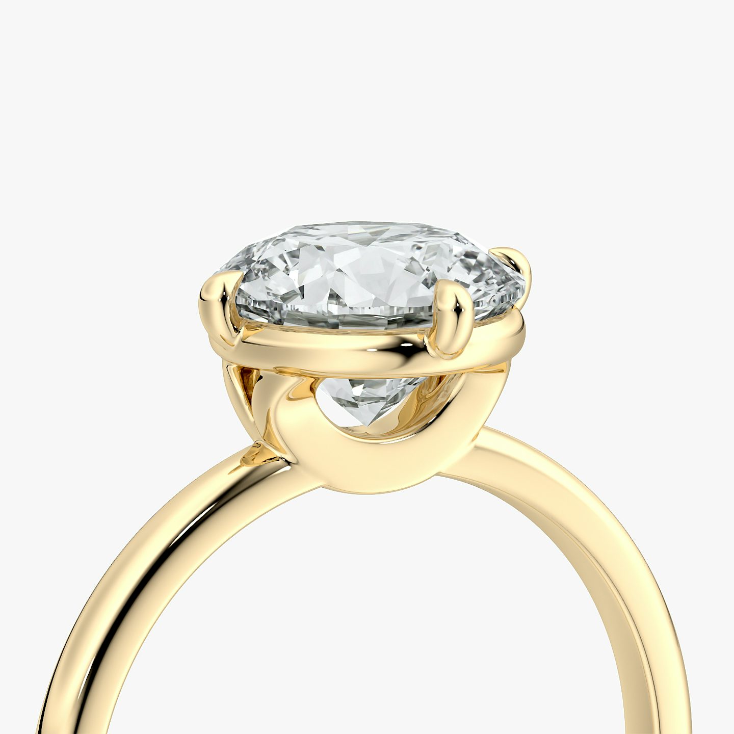 Anillo de compromiso Compass | Brillante | 18k | Oro amarillo | bandAccent: Simple | caratWeight: other | diamondOrientation: vertical