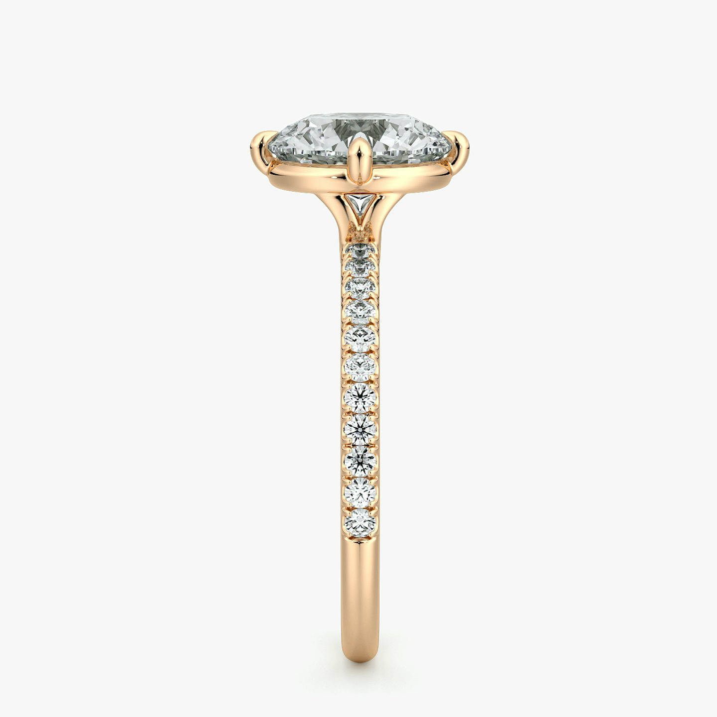 Compass | Rund | 14k | Roségold | bandAccent: Mit Pavé-Besatz | caratWeight: 1.5ct | diamondOrientation: vertical
