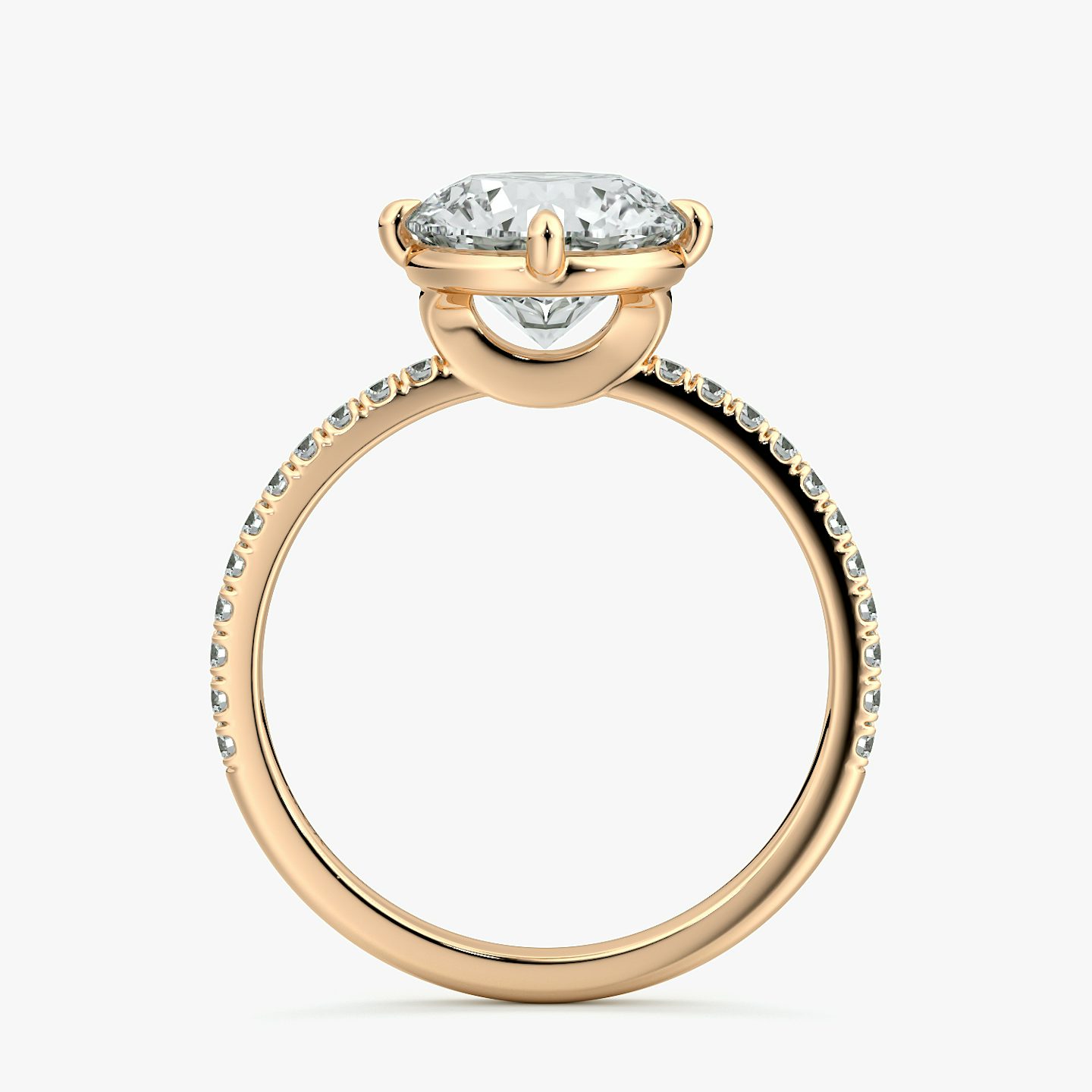 Compass | Rund | 14k | Roségold | bandAccent: Mit Pavé-Besatz | caratWeight: 1.5ct | diamondOrientation: vertical