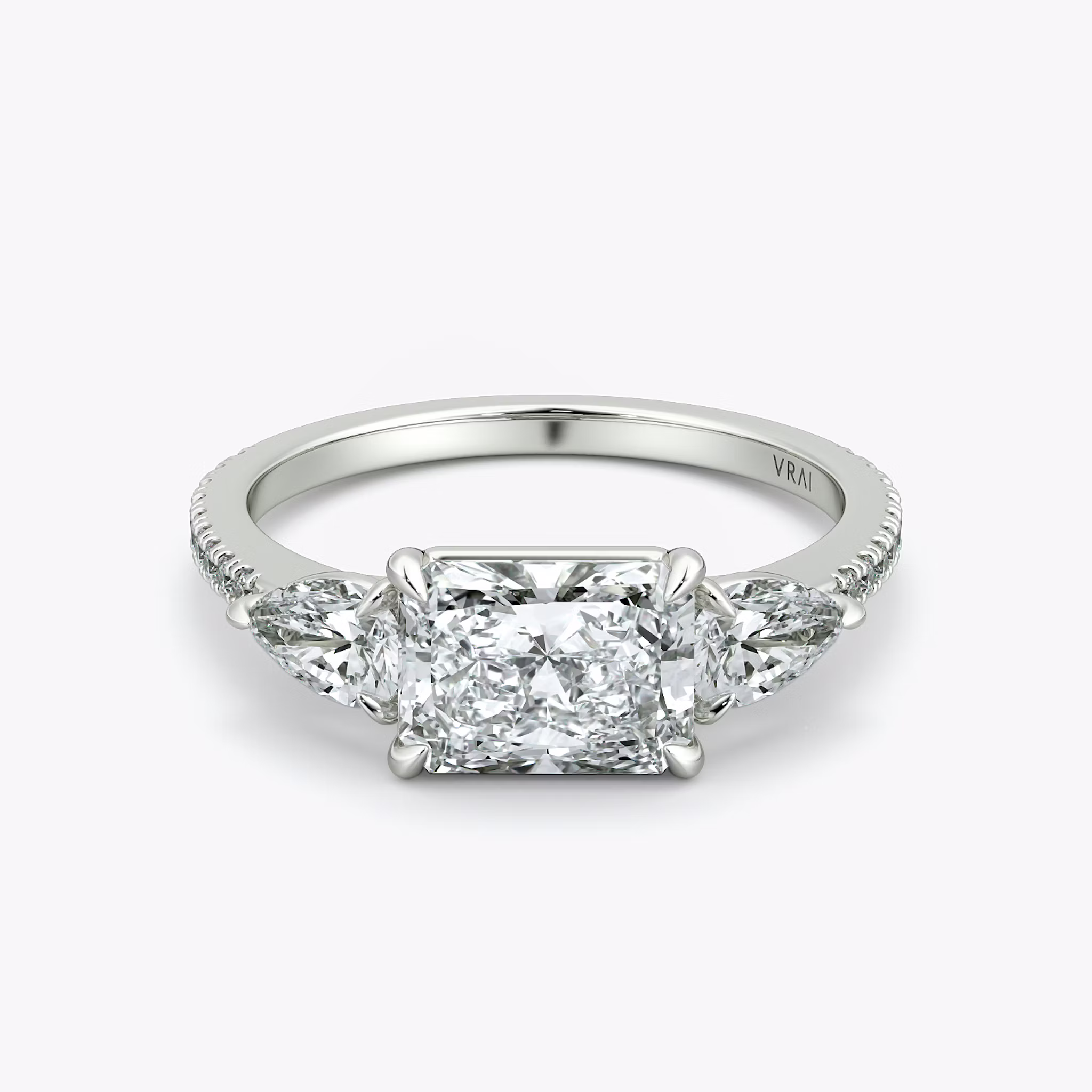 Three Stone Radiant | Platinum