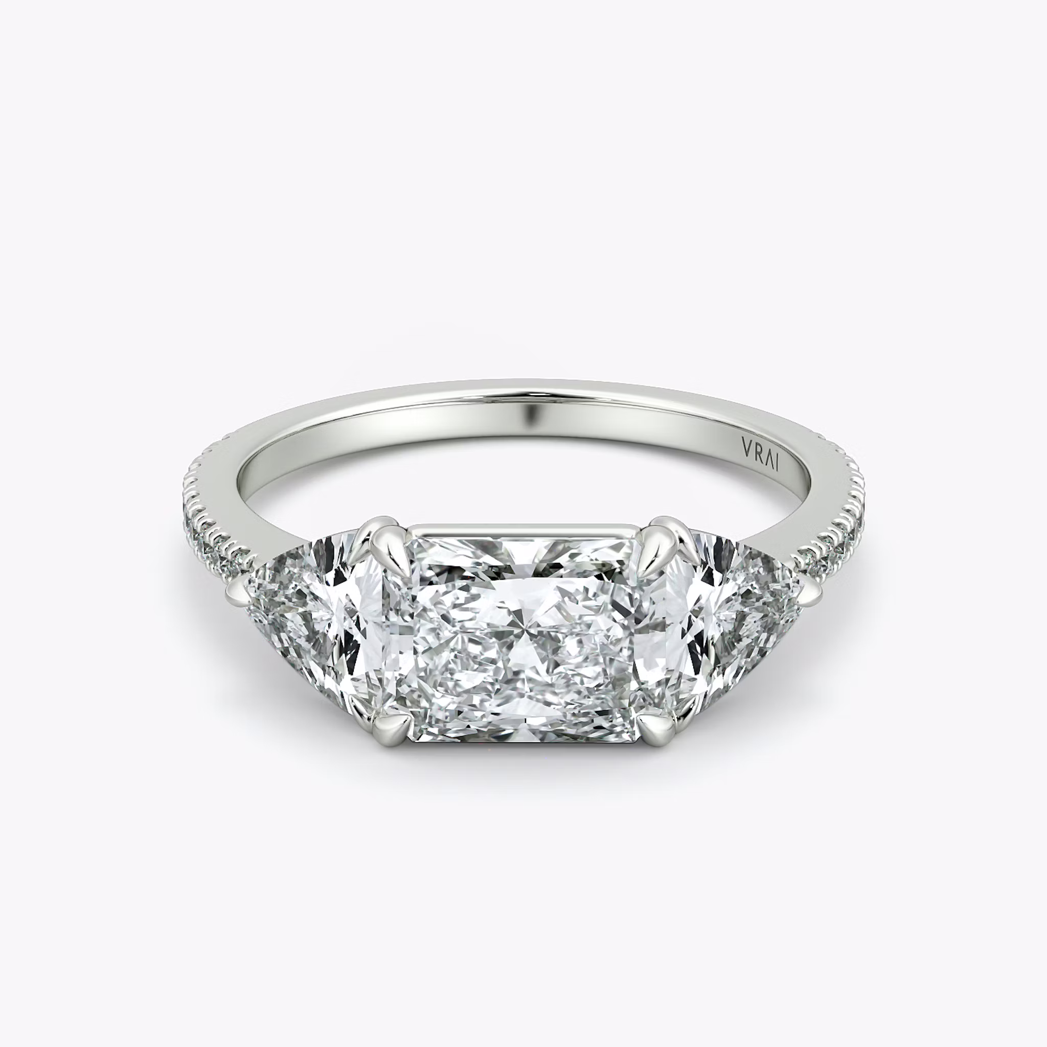 Three Stone Radiant | Platinum