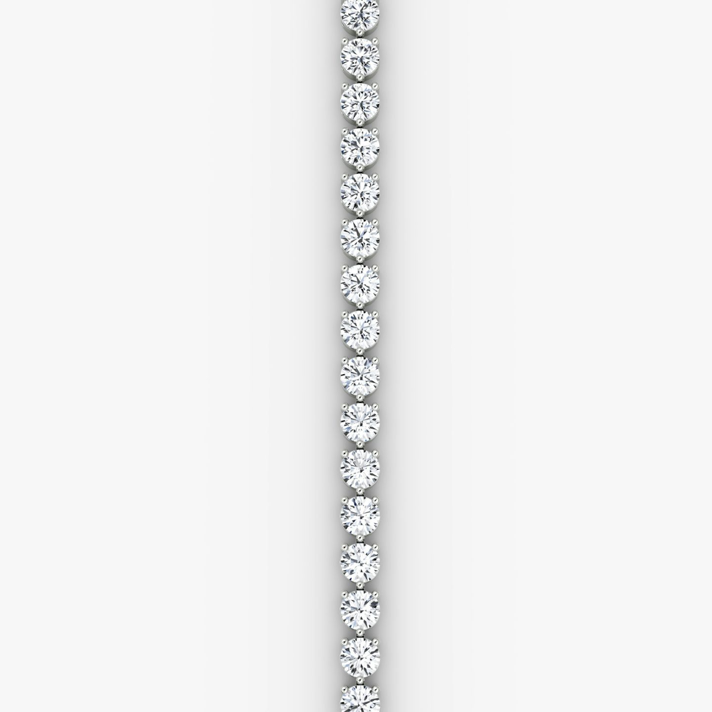 Tennis Bracelet | Round Brilliant | 14k | White Gold | diamondSize: extra-large | chainLength: 8