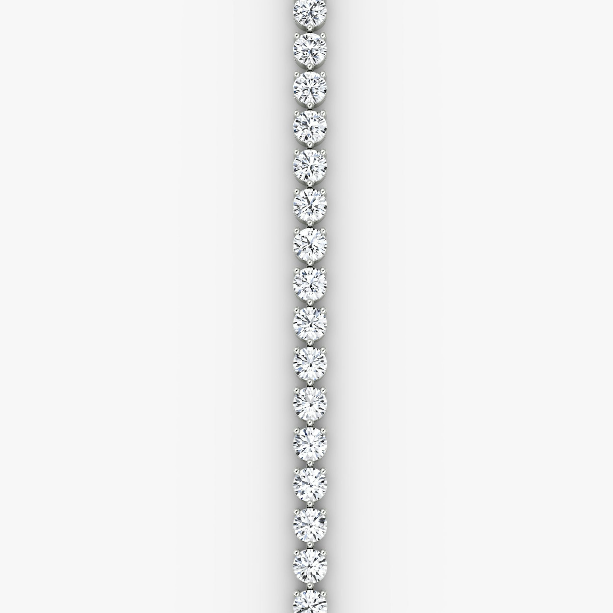 Tennis Bracelet | Round Brilliant | 14k | White Gold | diamondSize: extra-large | chainLength: 7.5