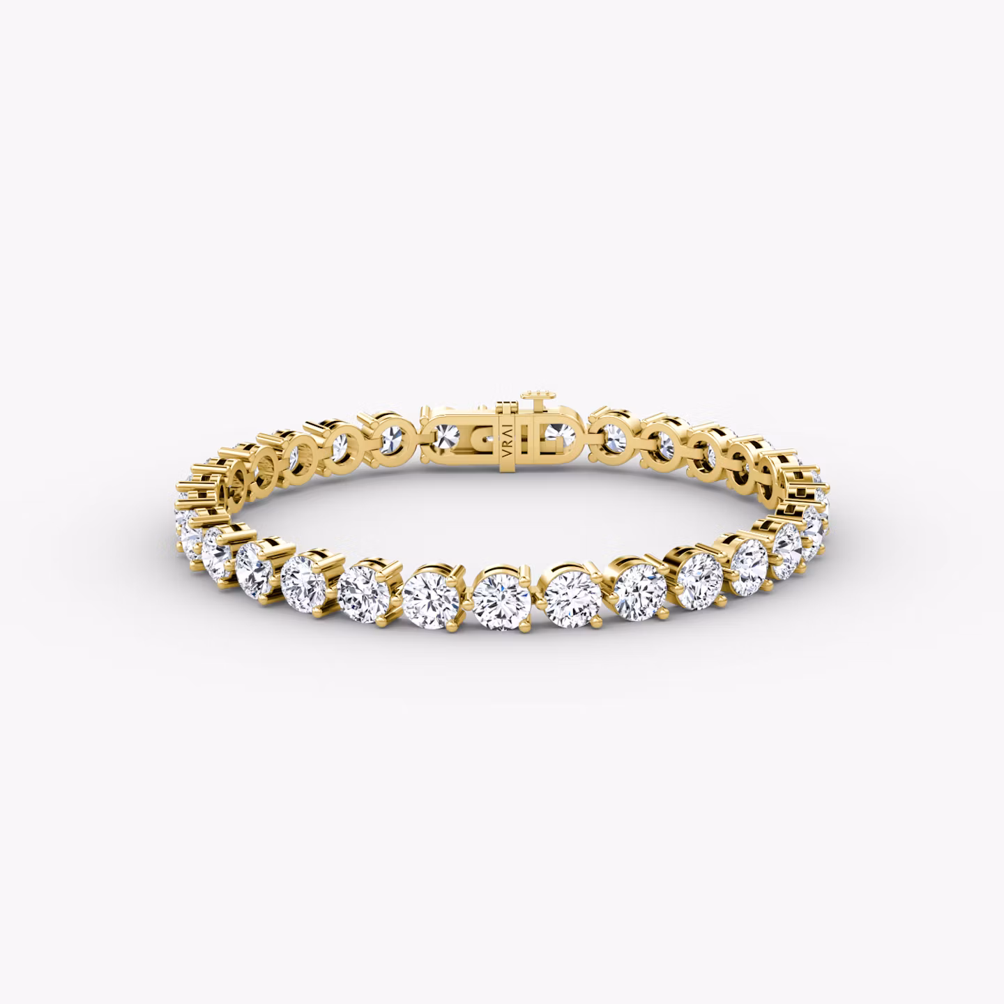 Tennis Bracelet Round Brilliant | Yellow Gold