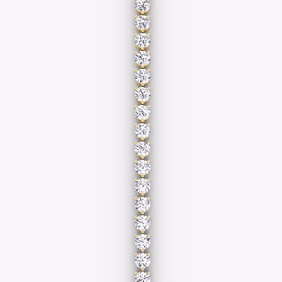 Tennis Bracelet | Round Brilliant | 14k | Yellow Gold | diamondSize: extra-large | chainLength: 7