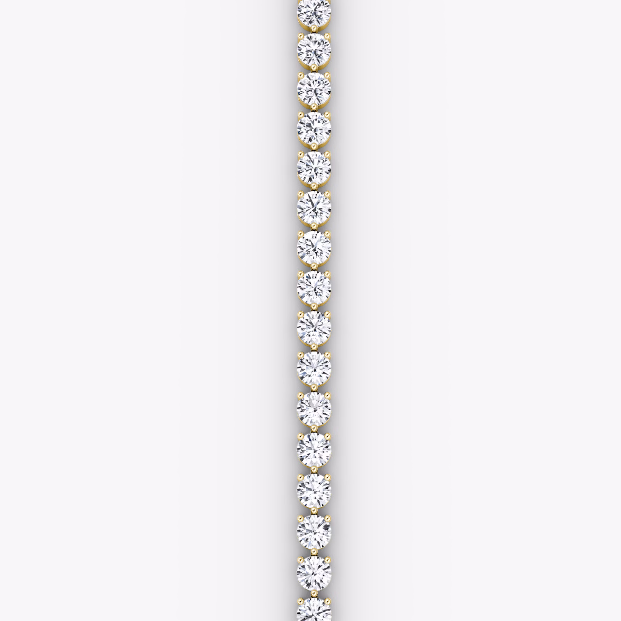 Tennis Armband | Rund | 14k | Gelbgold | diamondSize: extra-large | chainLength: 6