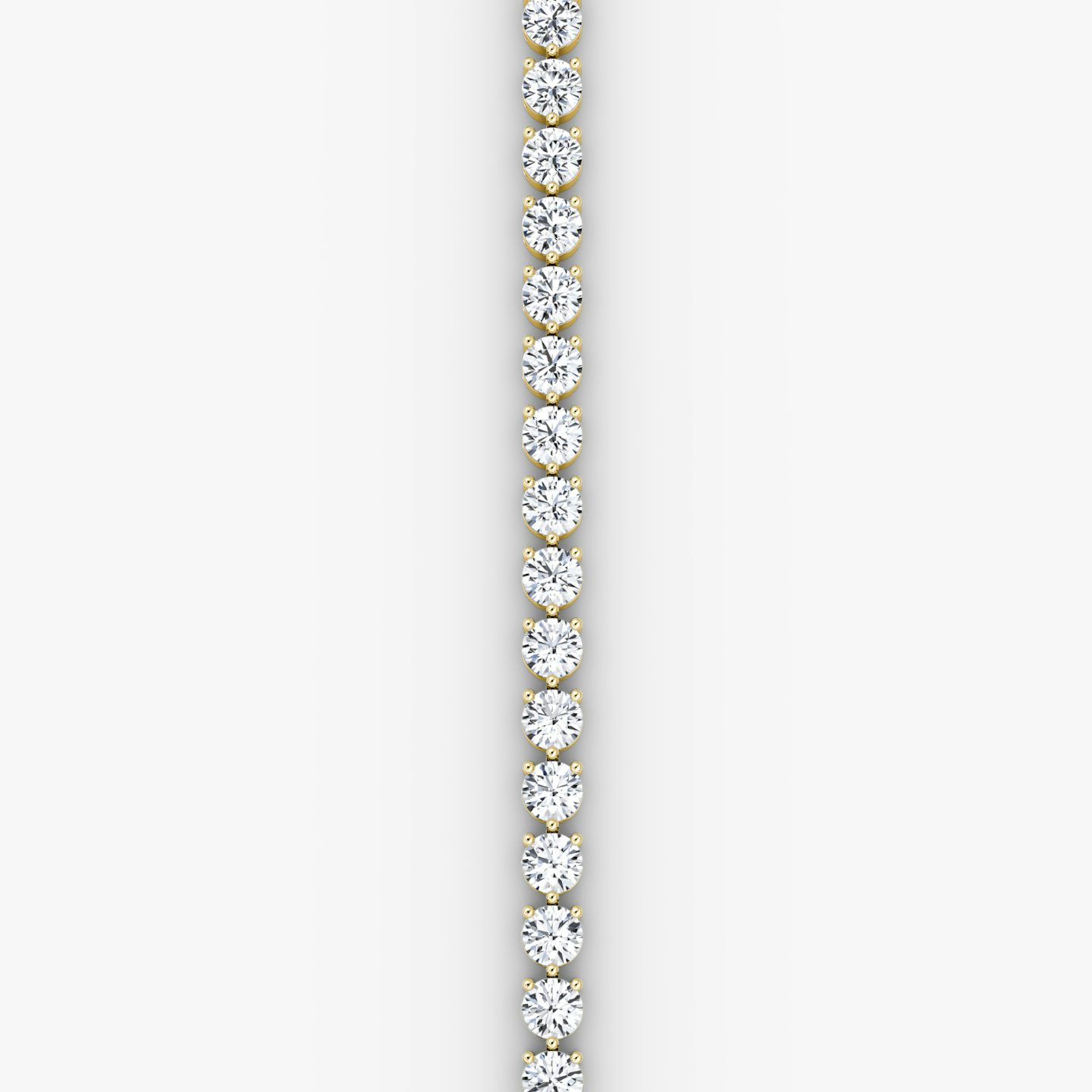 Tennis Bracelet | Round Brilliant | 14k | Yellow Gold | diamondSize: extra-large | chainLength: 6