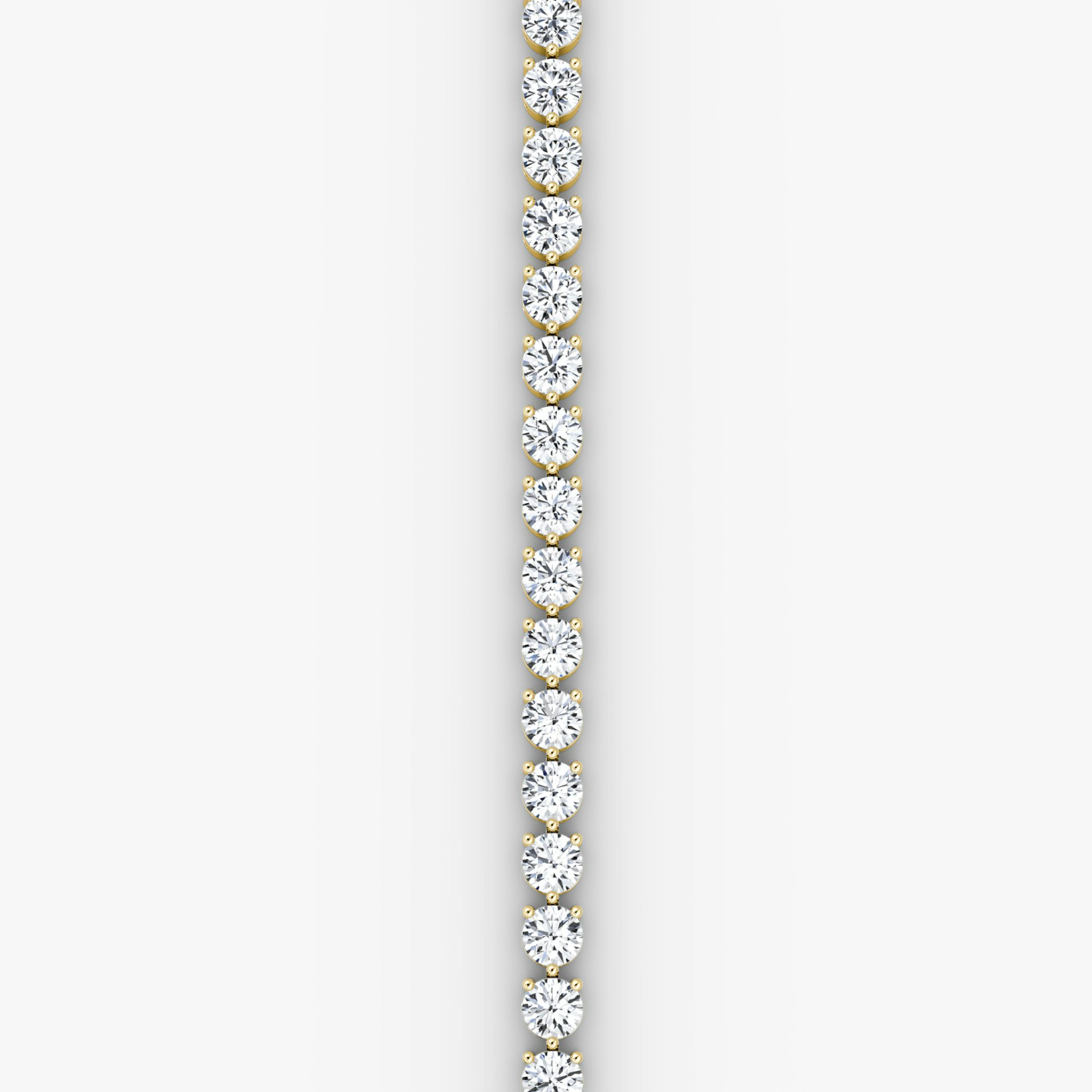 Tennis Armband | Rund | 14k | Gelbgold | diamondSize: extra-large | chainLength: 6