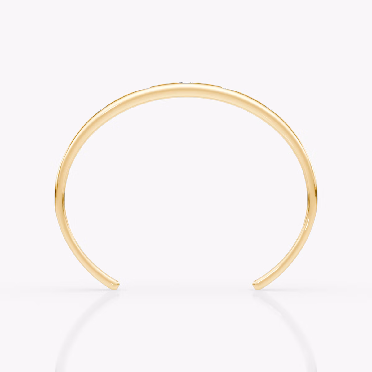 Mixed Shape Dome Armreif | oval+trillion+marquise | 14k | Gelbgold | wristSize: Medium