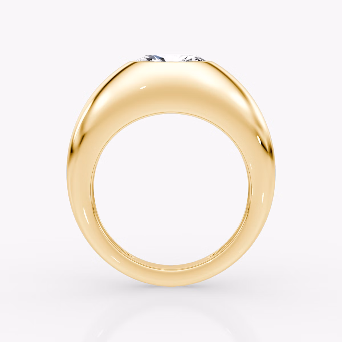 Petite Oval Dome Band | Oval | 14k | Yellow Gold