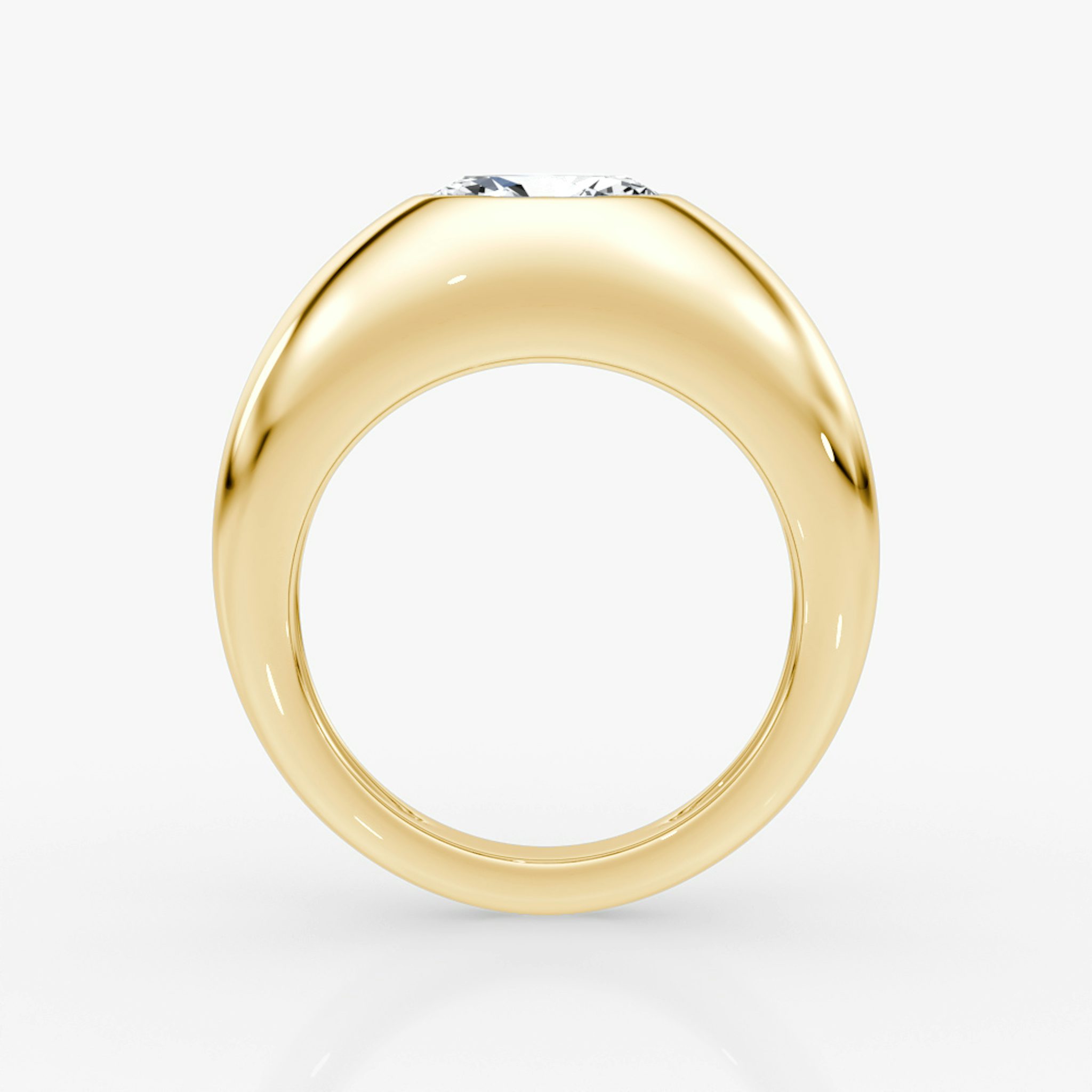 Petite Oval Dome Band | Oval | 14k | Yellow Gold