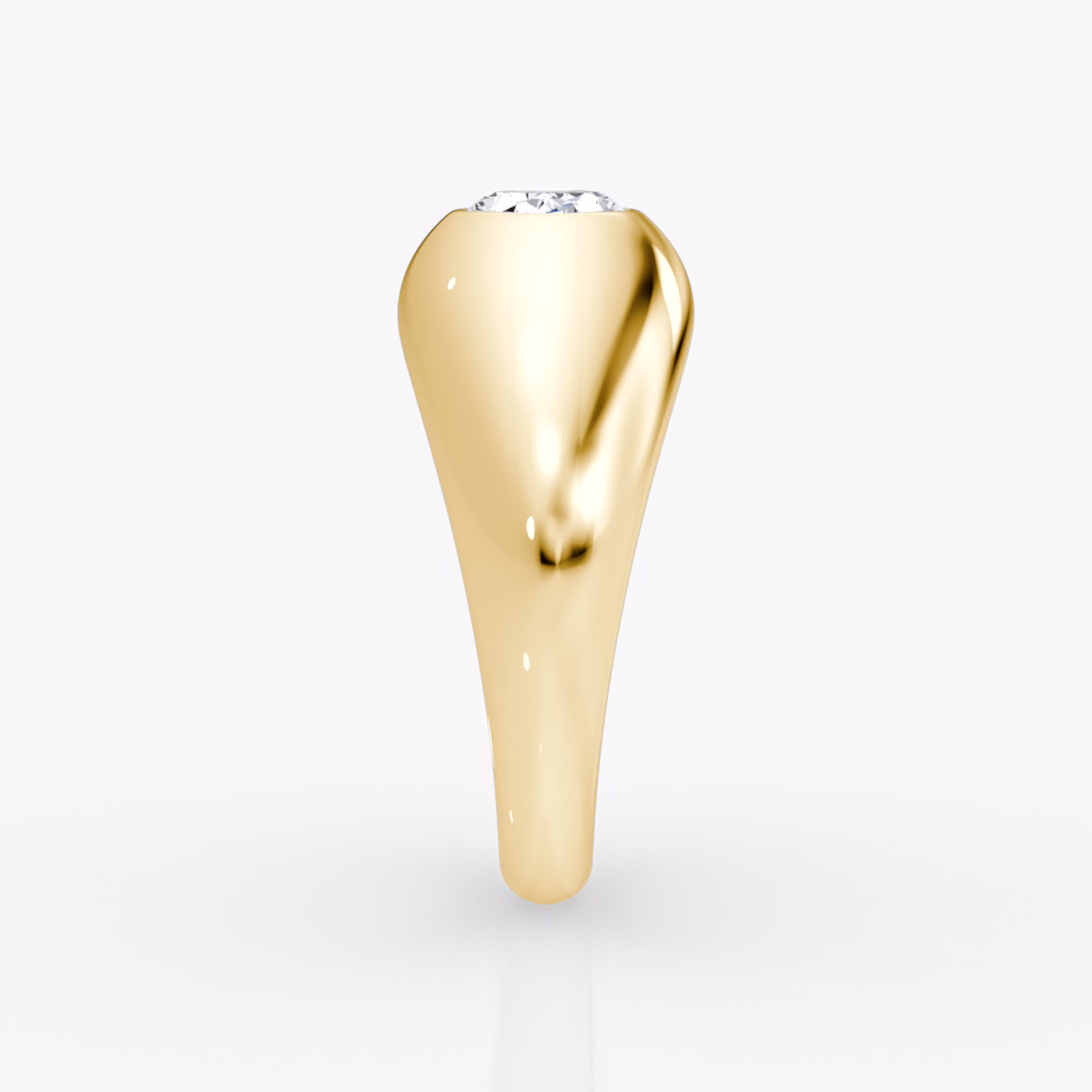 Petite Oval Dome Band | Oval | 14k | Yellow Gold