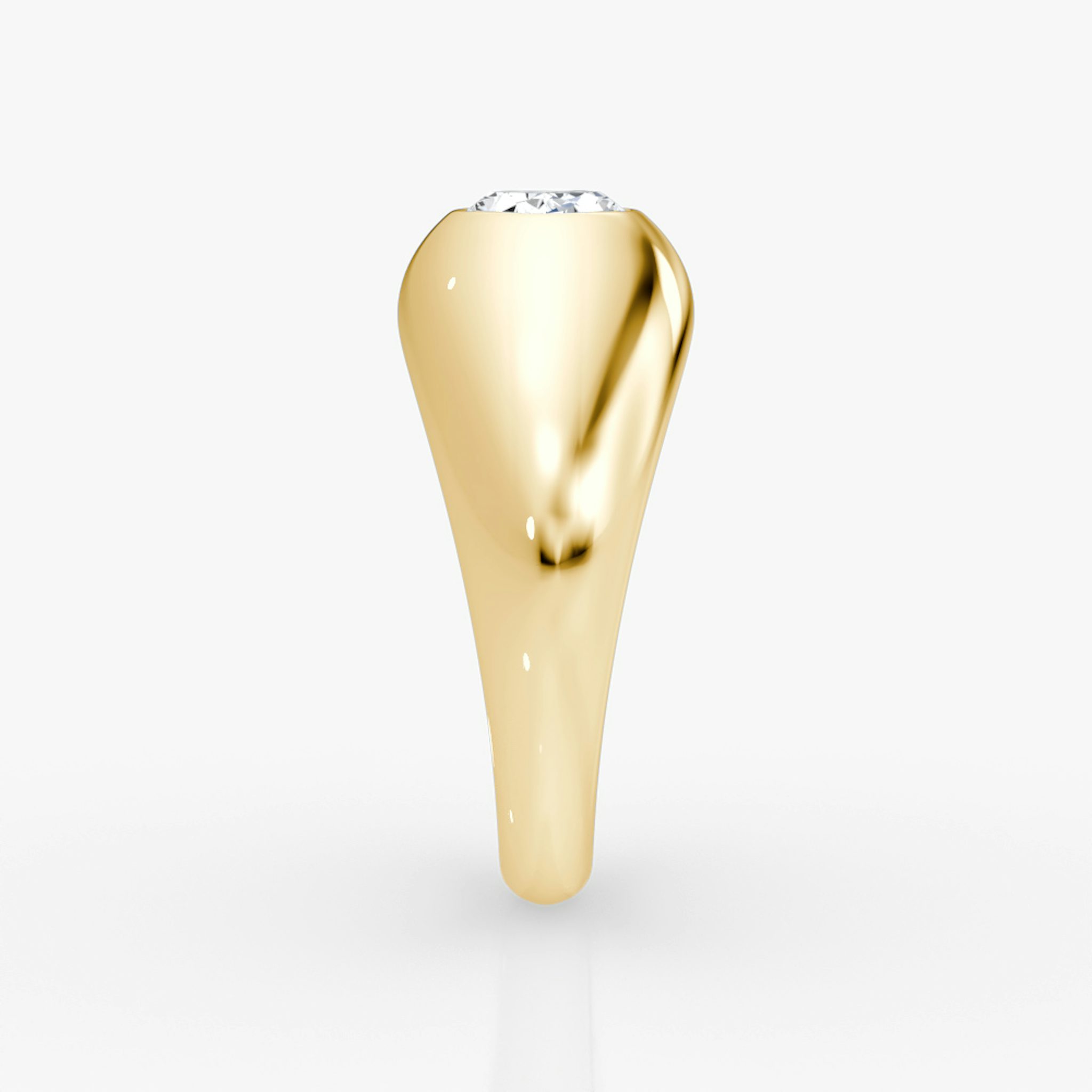 Petite Oval Dome Band | Oval | 14k | Yellow Gold