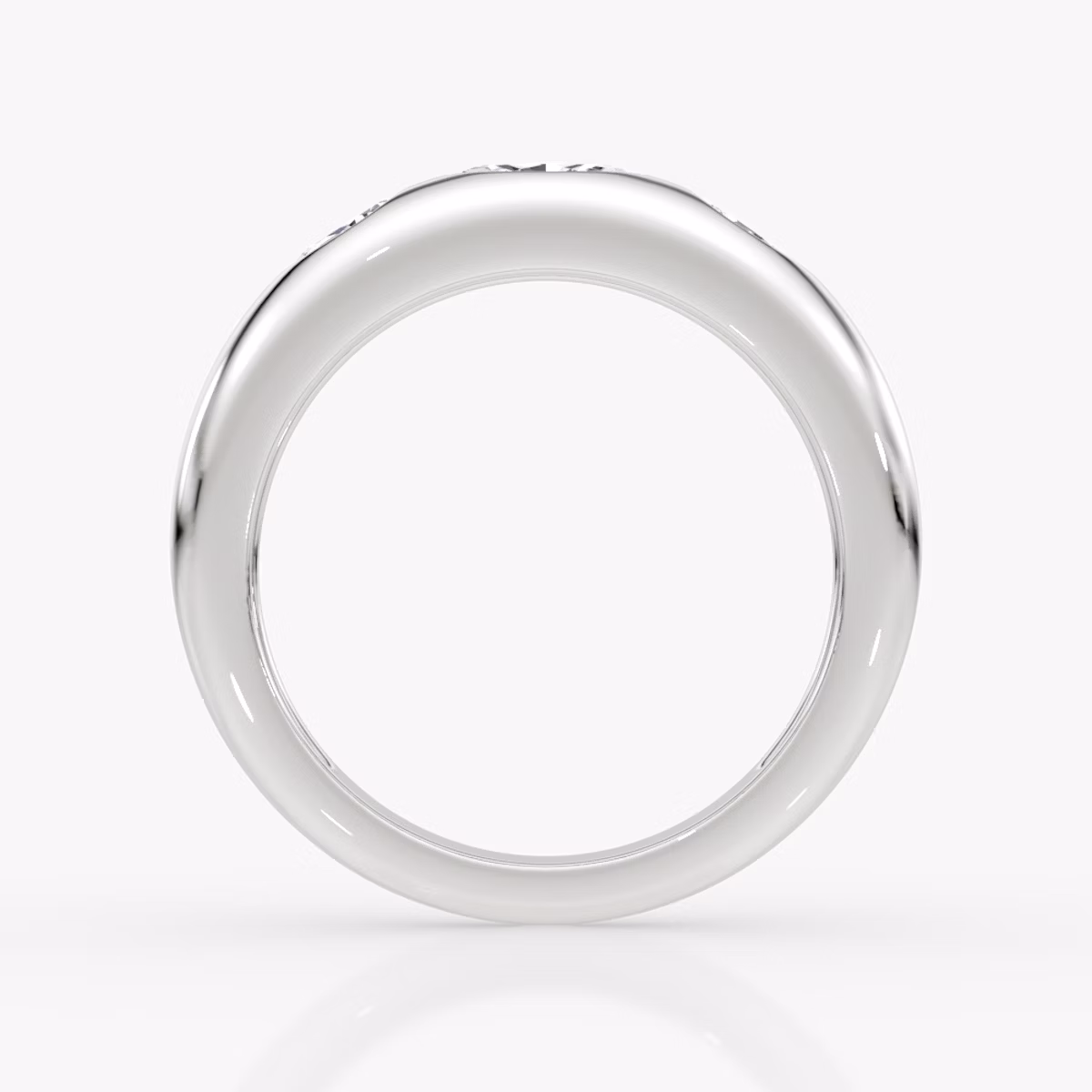 Mixed Shape Dome Band | Marquise and Pear | 14k | White Gold