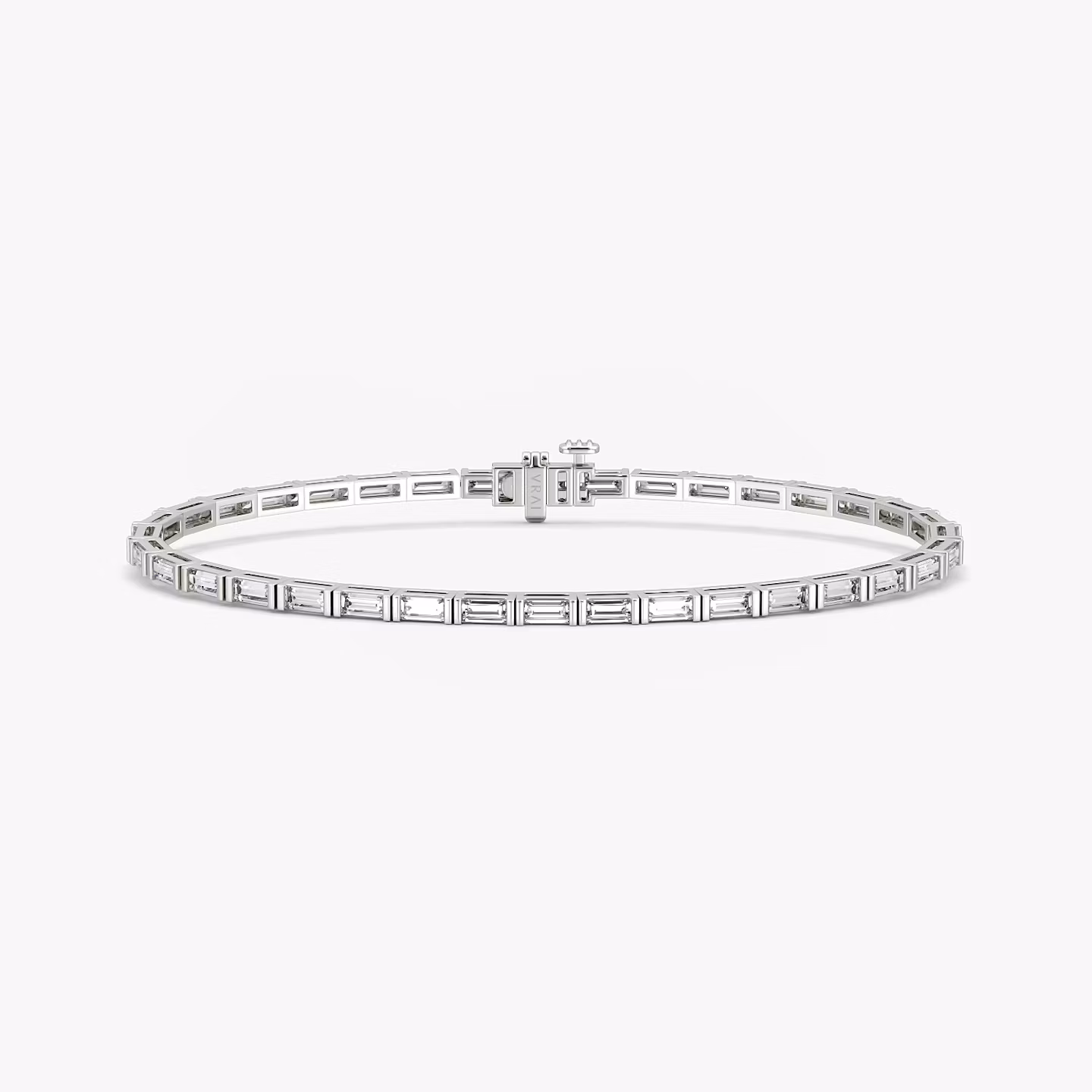 Baguette Tennis Bracelet Baguette | White Gold
