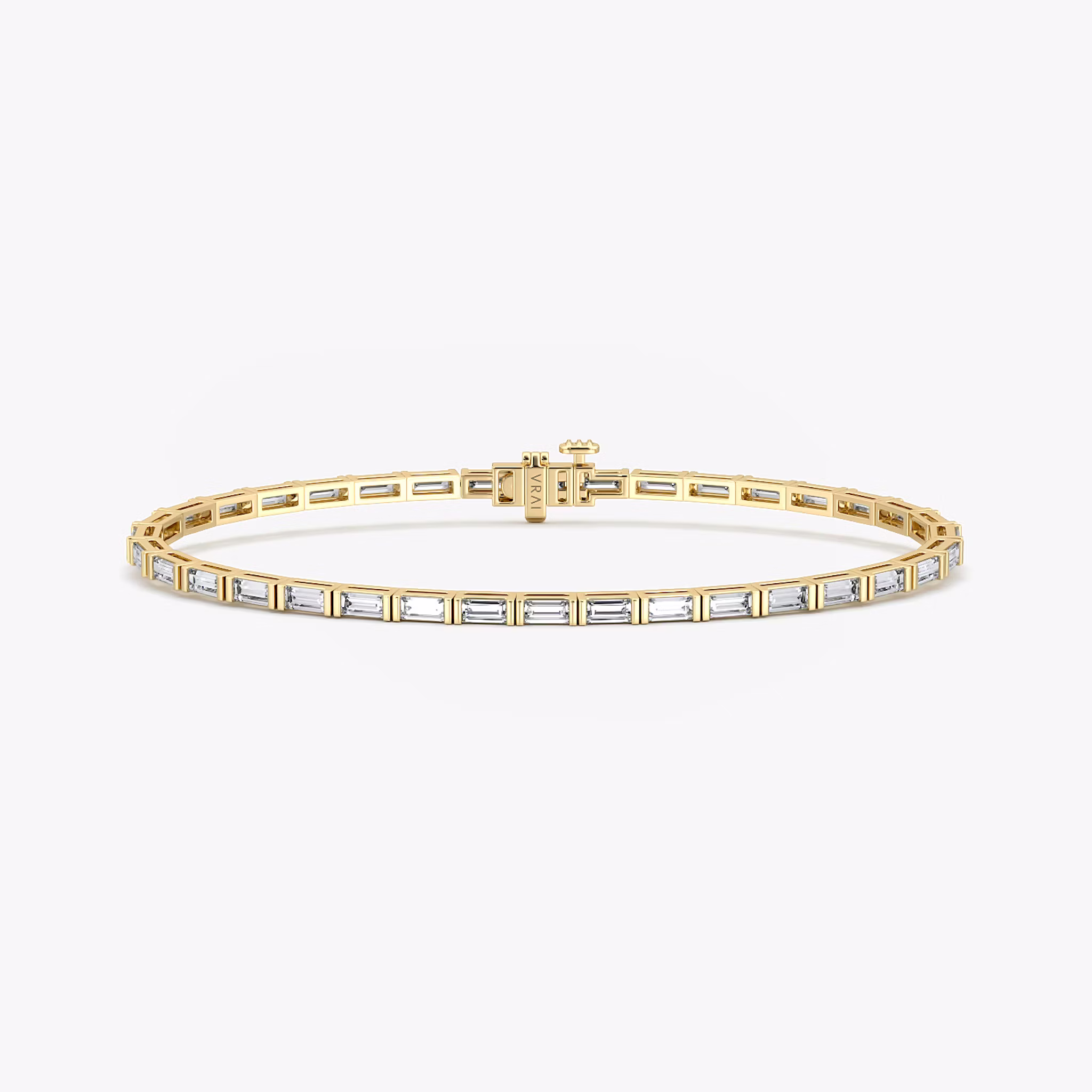 Baguette Tennis Bracelet Baguette | Yellow Gold