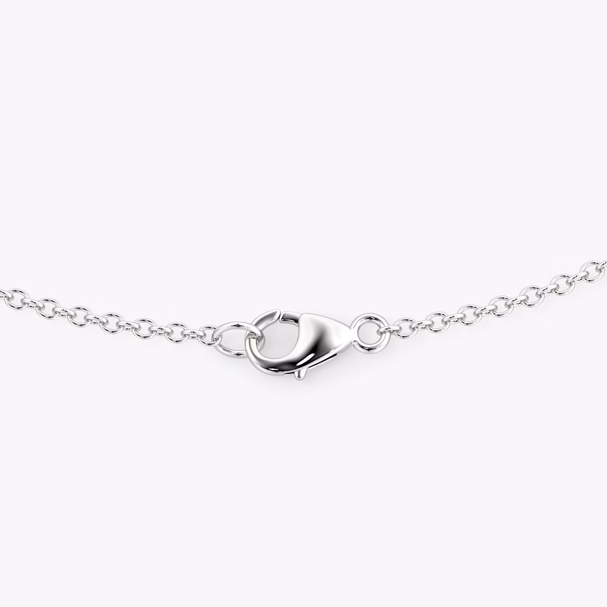 Pear Silhouette Halskette | Rund | Sterling Silber | chainLength: 16-18