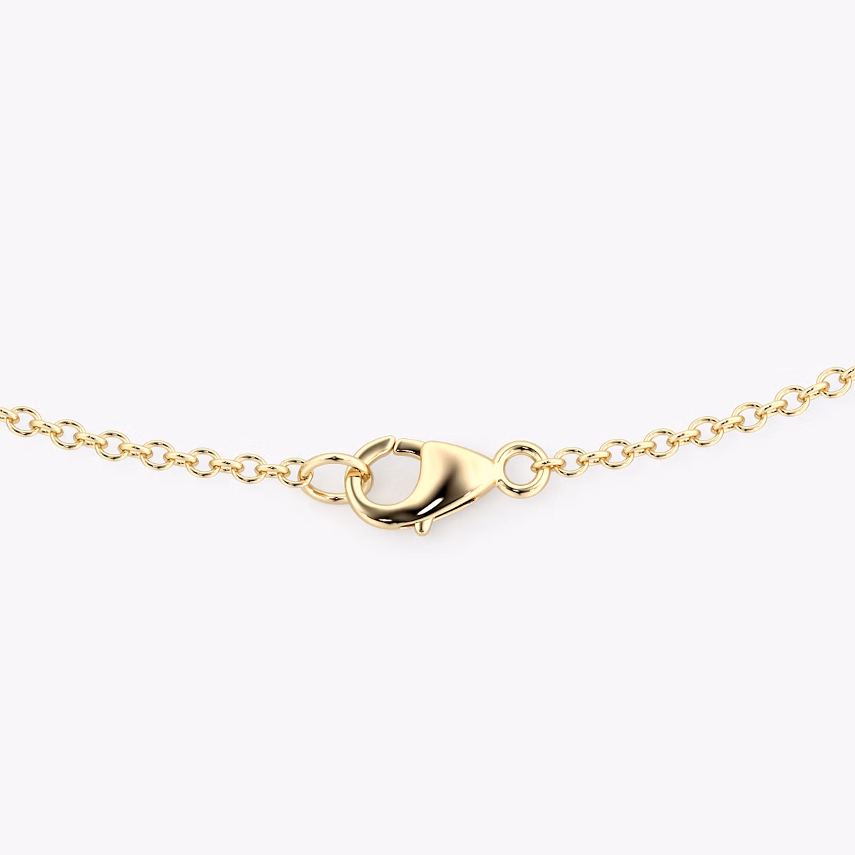 Pear Silhouette Halskette | Rund | 14k | Gelbgold | chainLength: 16-18