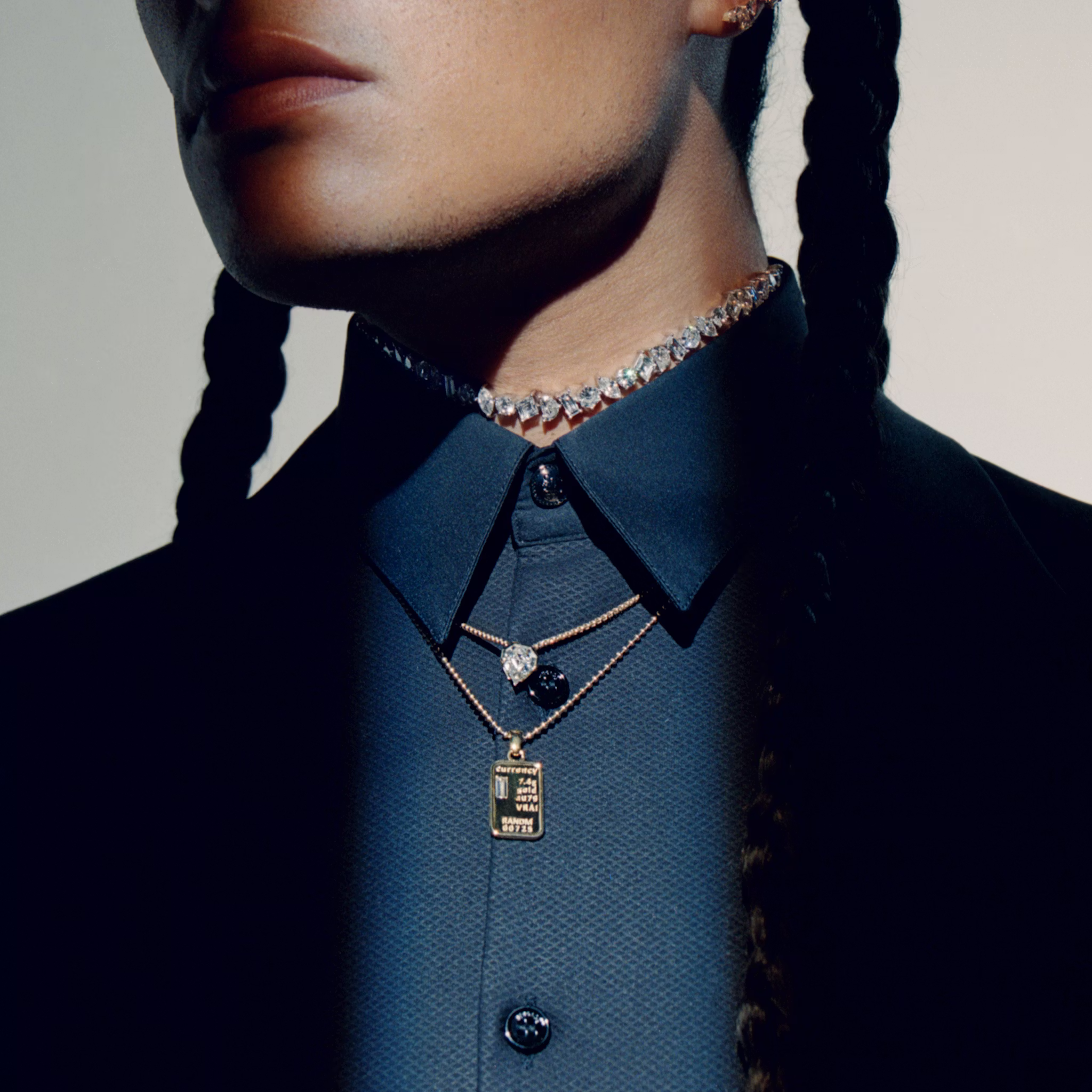 Strength Necklace | Shield | 14k | Yellow Gold | caratWeight: 0.75ct