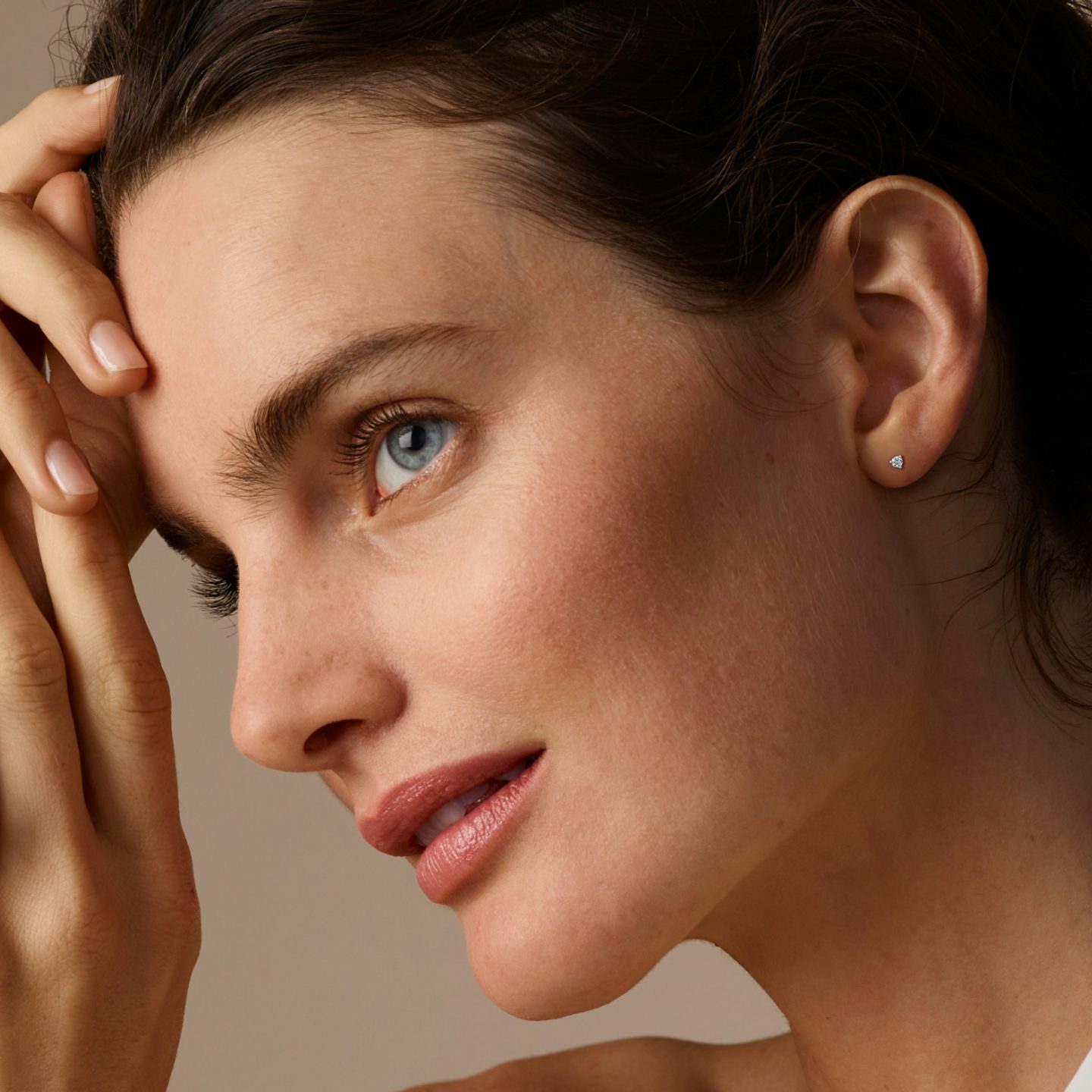 Tiny Studs | Round Brilliant | 14k | Yellow Gold