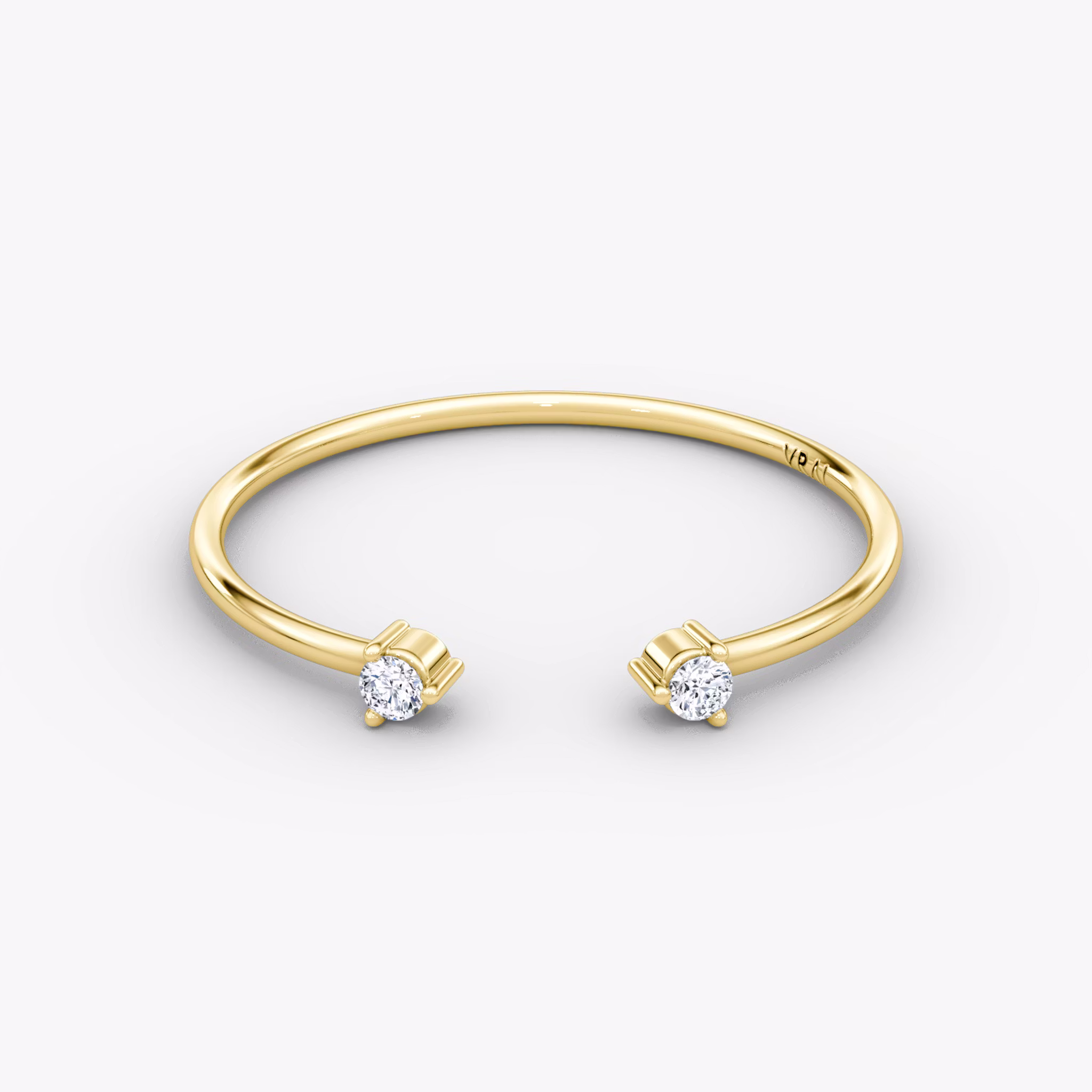 Tiny Cuff Ring Rund | Yellow Gold