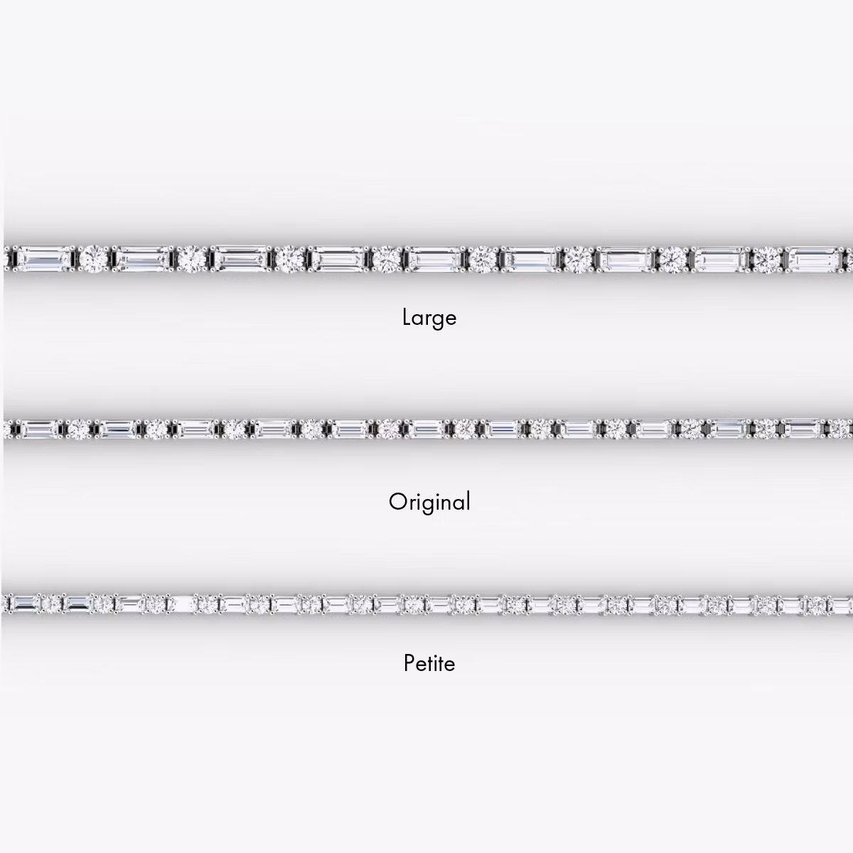Mixed Shape Tennis Bracelet | Round Brilliant and Emerald | 14k | Yellow Gold | chainLength: 7
