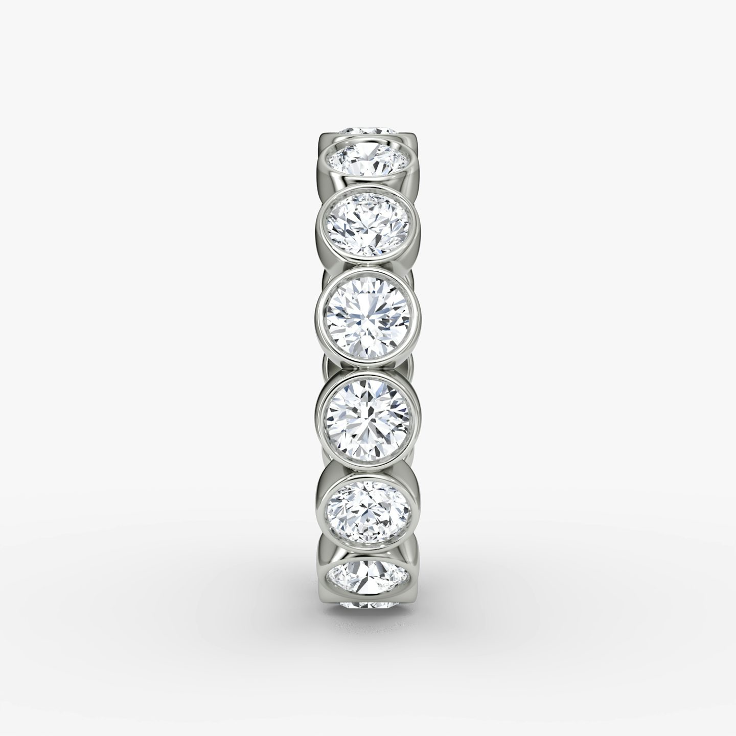 The Bezel Eternity Band | Round Brilliant | Platinum | diamondSize: original