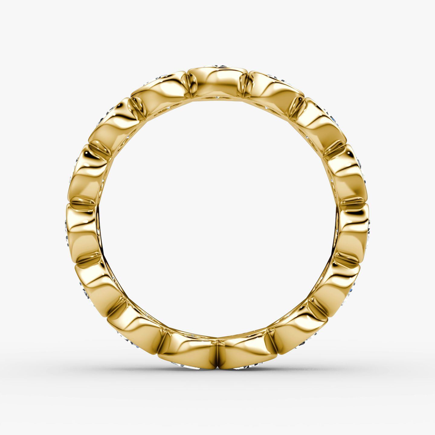 The Bezel Eternity Band | Round Brilliant | 18k | Yellow Gold | diamondSize: original
