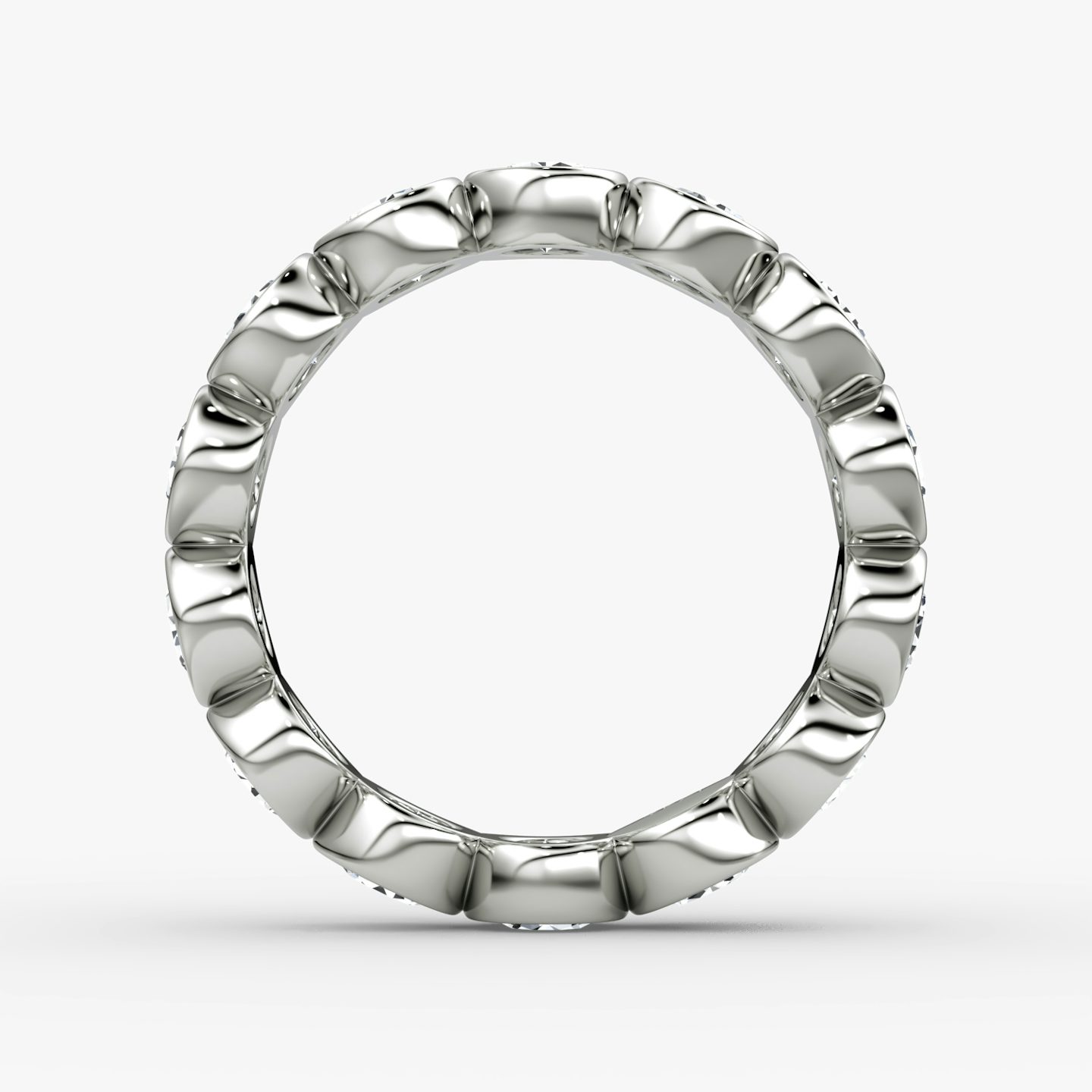 The Bezel Eternity Band | Round Brilliant | Platinum | diamondSize: large