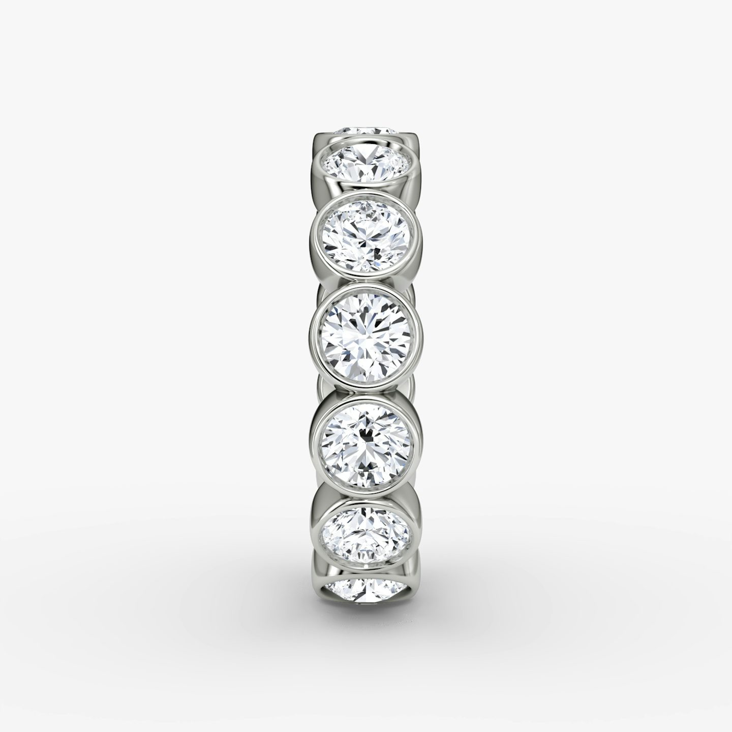 The Bezel Eternity Band | Round Brilliant | Platinum | diamondSize: large
