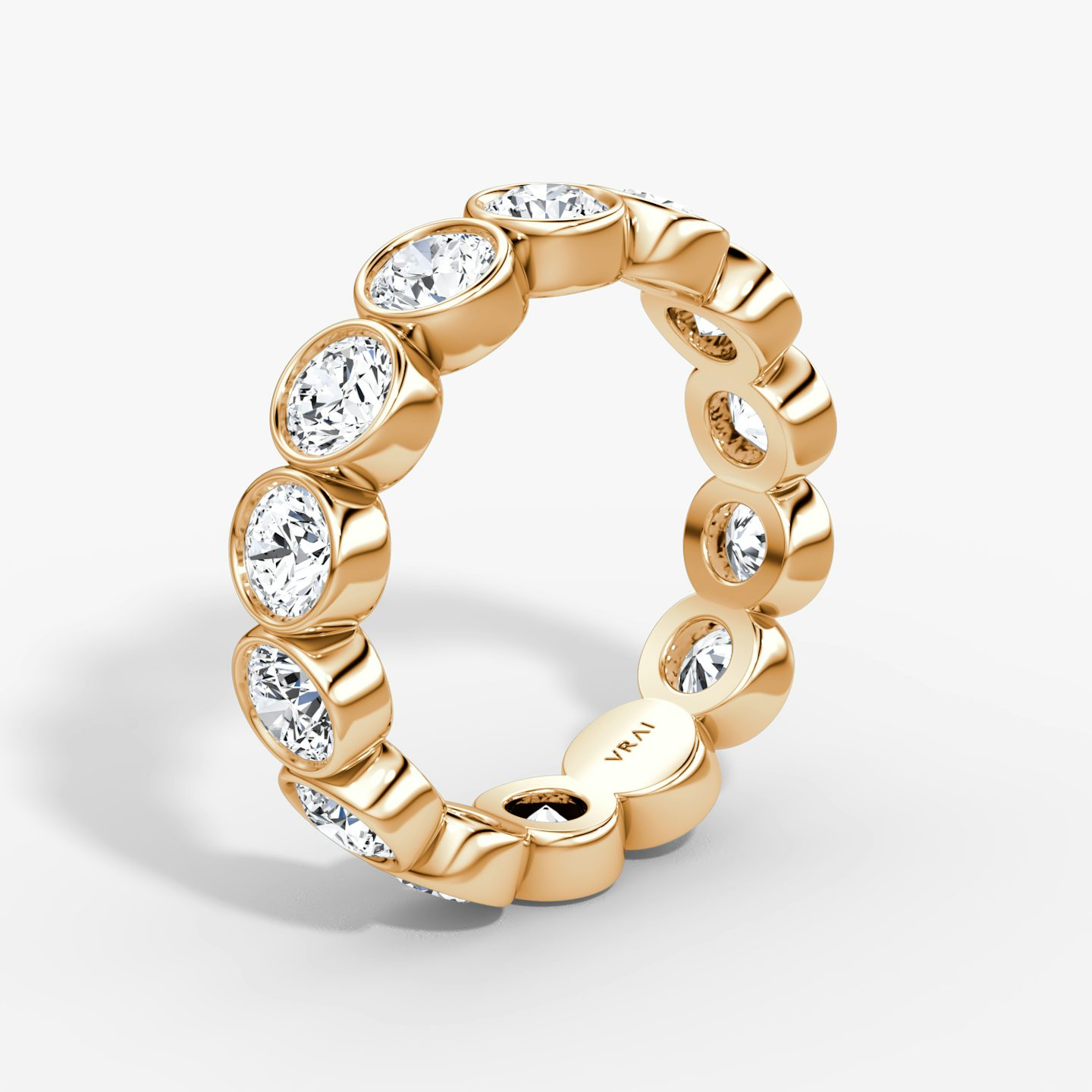 Alianza Bezel Eternity | Brillante | 14k | Oro rosa | diamondSize: large