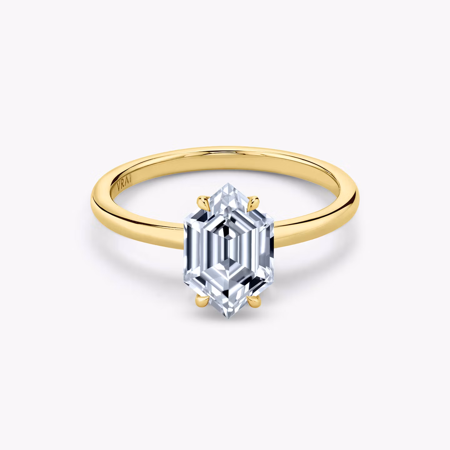 The Signature Long Hexagon | Yellow Gold