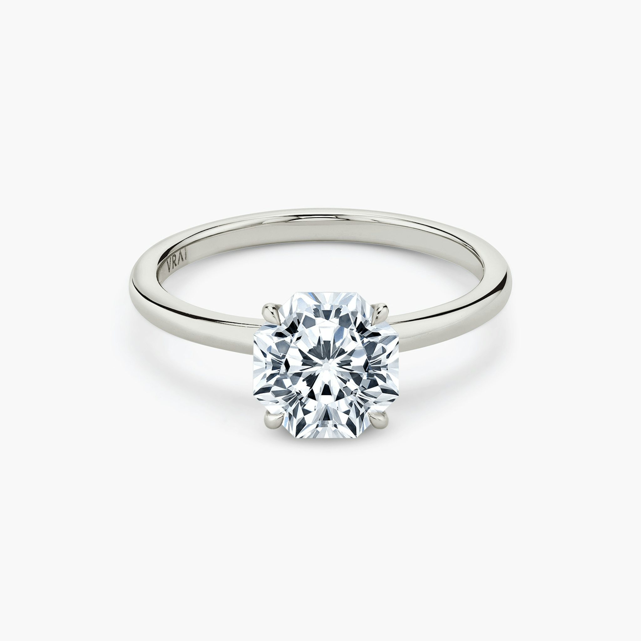 The Signature | Octavia | Platinum | bandAccent: Plain | bandWidth: standard | excludeFromFeed: null | hiddenHalo: no | diamondOrientation: vertical | caratWeight: other