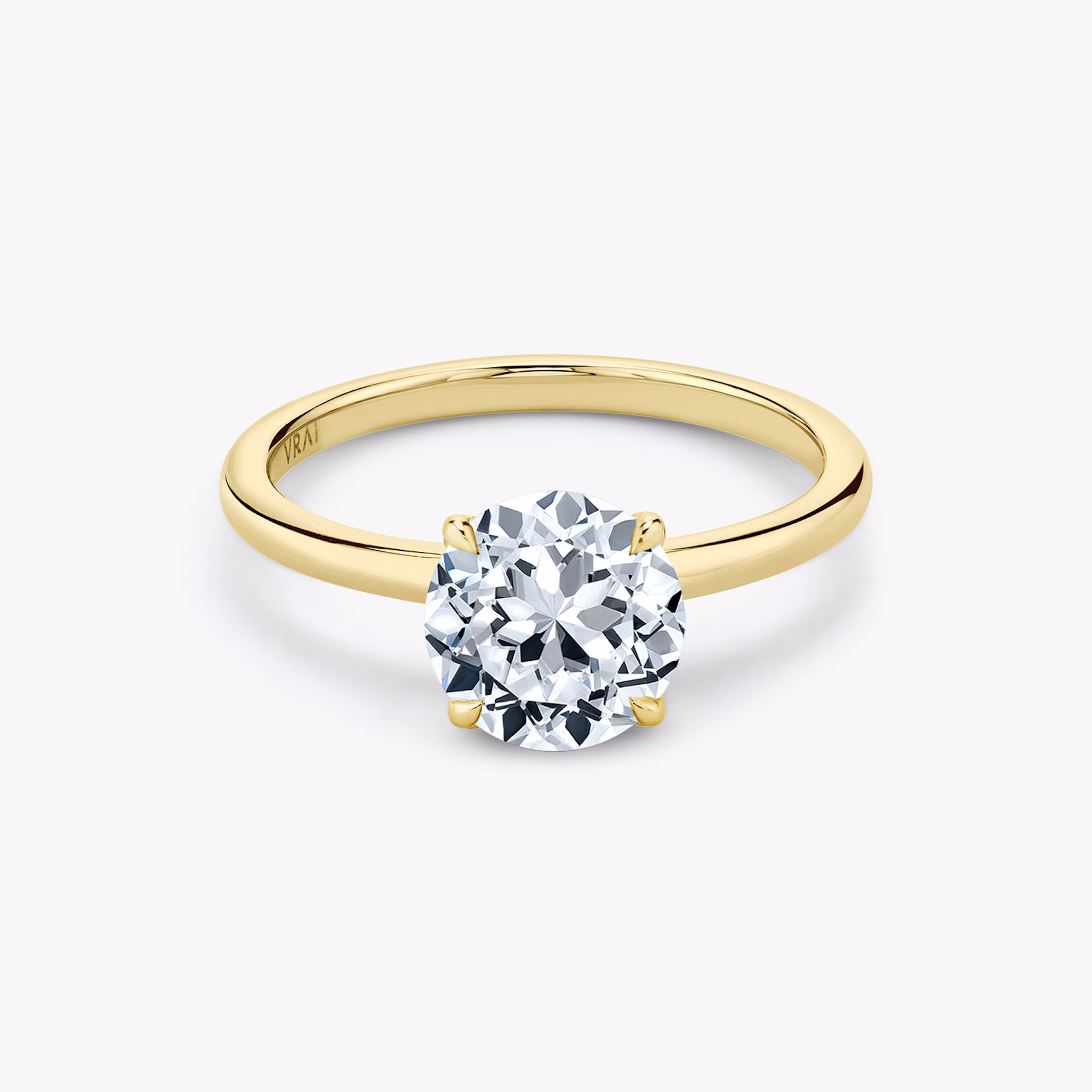The Signature | Passion | 18k | Yellow Gold | bandAccent: Plain | bandWidth: standard | excludeFromFeed: null | hiddenHalo: no | diamondOrientation: vertical | caratWeight: other