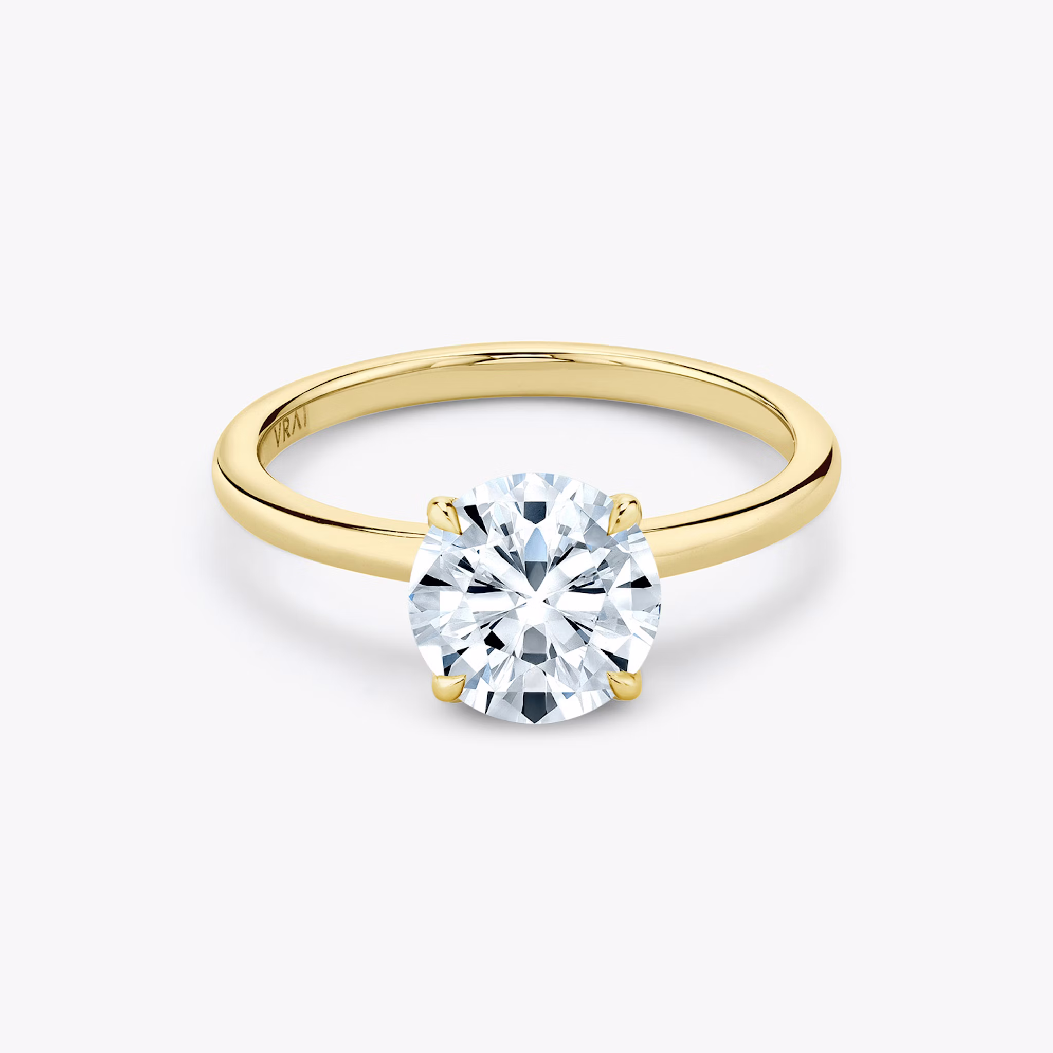 The Signature | Regulus | 18k | Yellow Gold | bandAccent: Plain | bandWidth: standard | excludeFromFeed: null | hiddenHalo: no | diamondOrientation: vertical | caratWeight: other