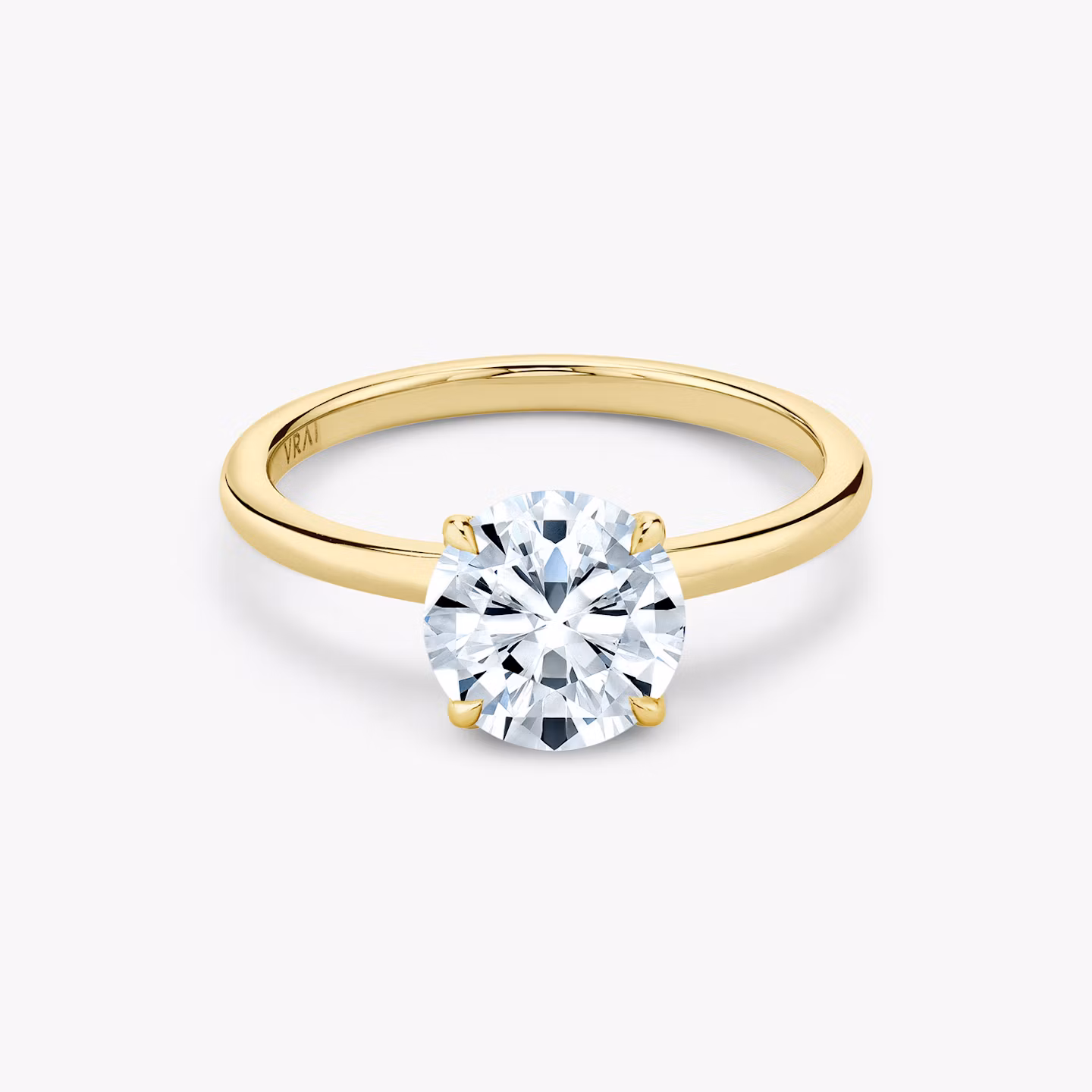 The Signature | Regulus | 18k | Yellow Gold | bandAccent: Plain | bandWidth: standard | excludeFromFeed: null | hiddenHalo: no | diamondOrientation: vertical | caratWeight: other