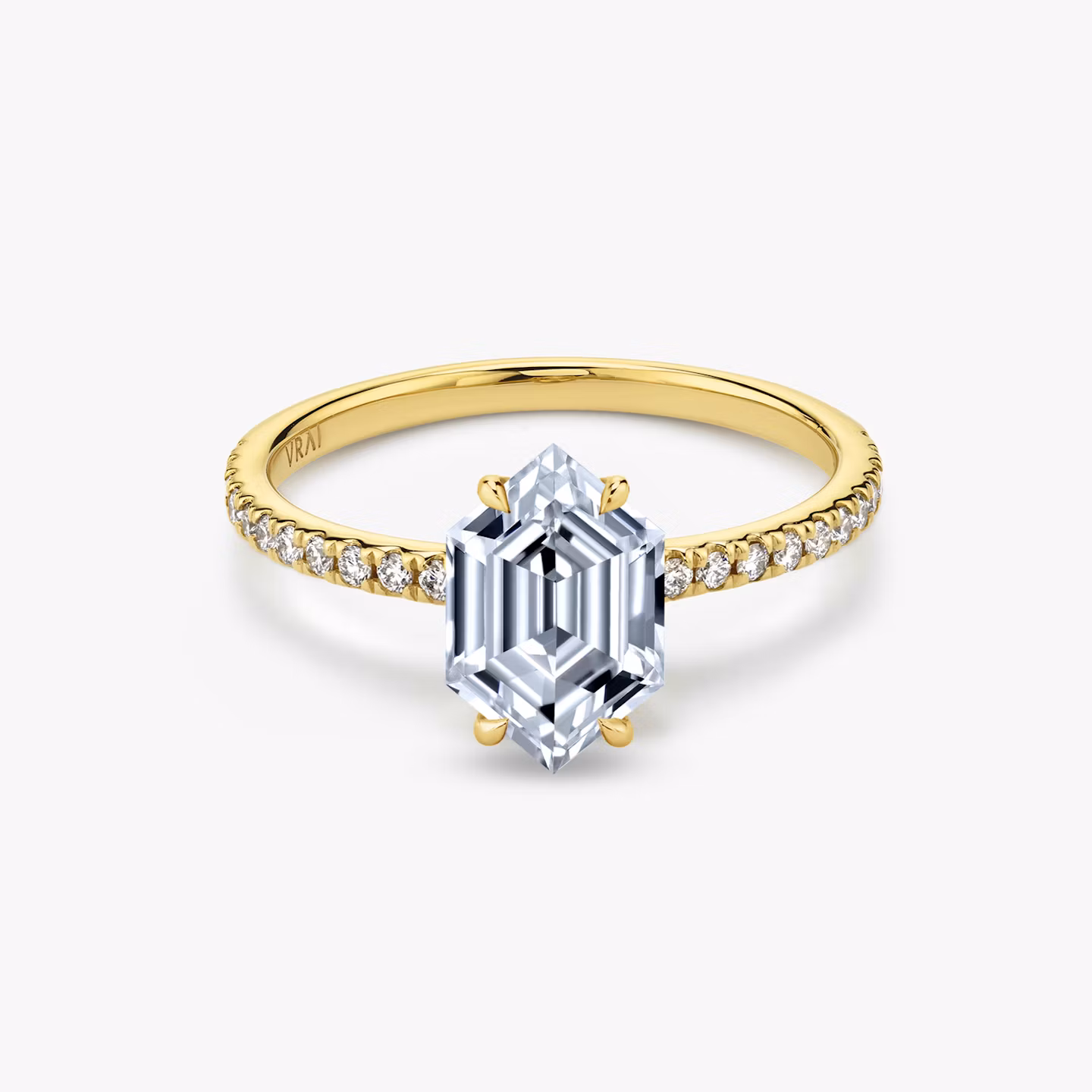 The Signature Long Hexagon | Yellow Gold