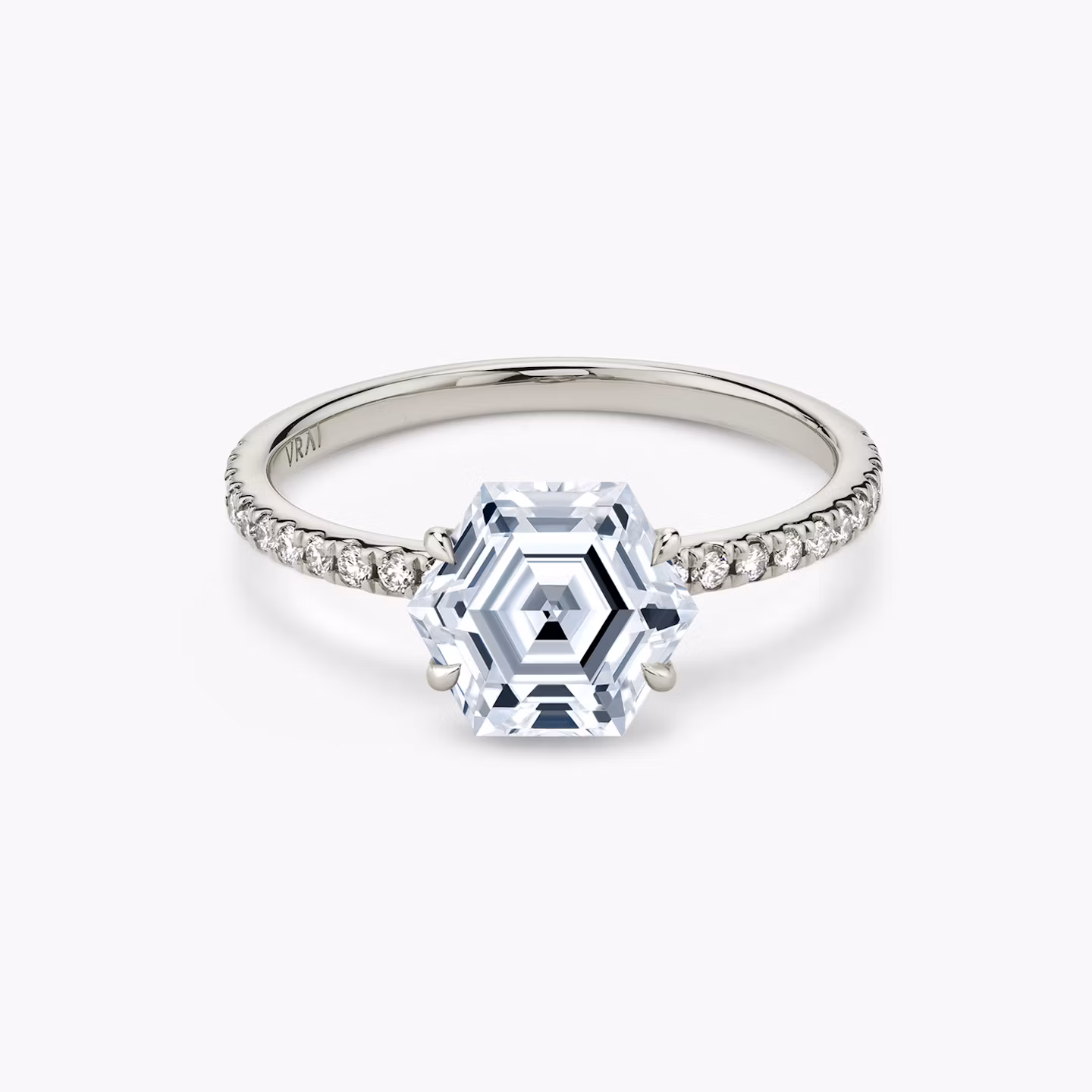 The Signature Hexagon | White Gold