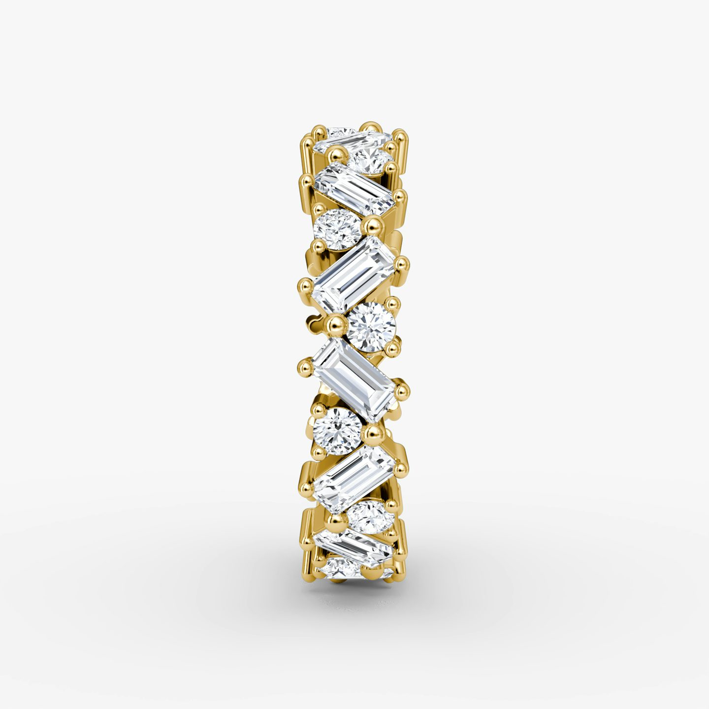 Alianza Mixed Shape Eternity | Brillante y Baguette | 18k | Oro amarillo