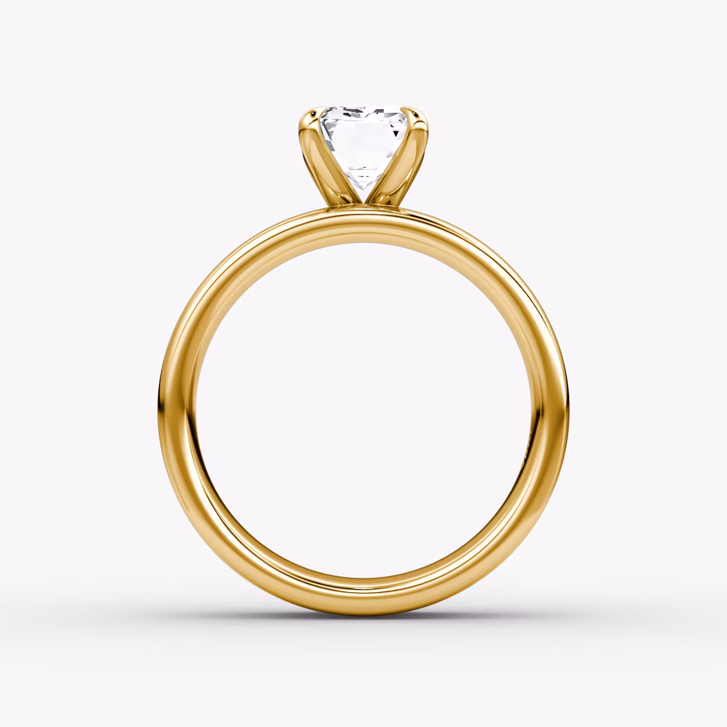 Cigar Band Solitaire | Emerald | 18k | Yellow Gold | bandWidth: 6mm | diamondOrientation: vertical | caratWeight: other