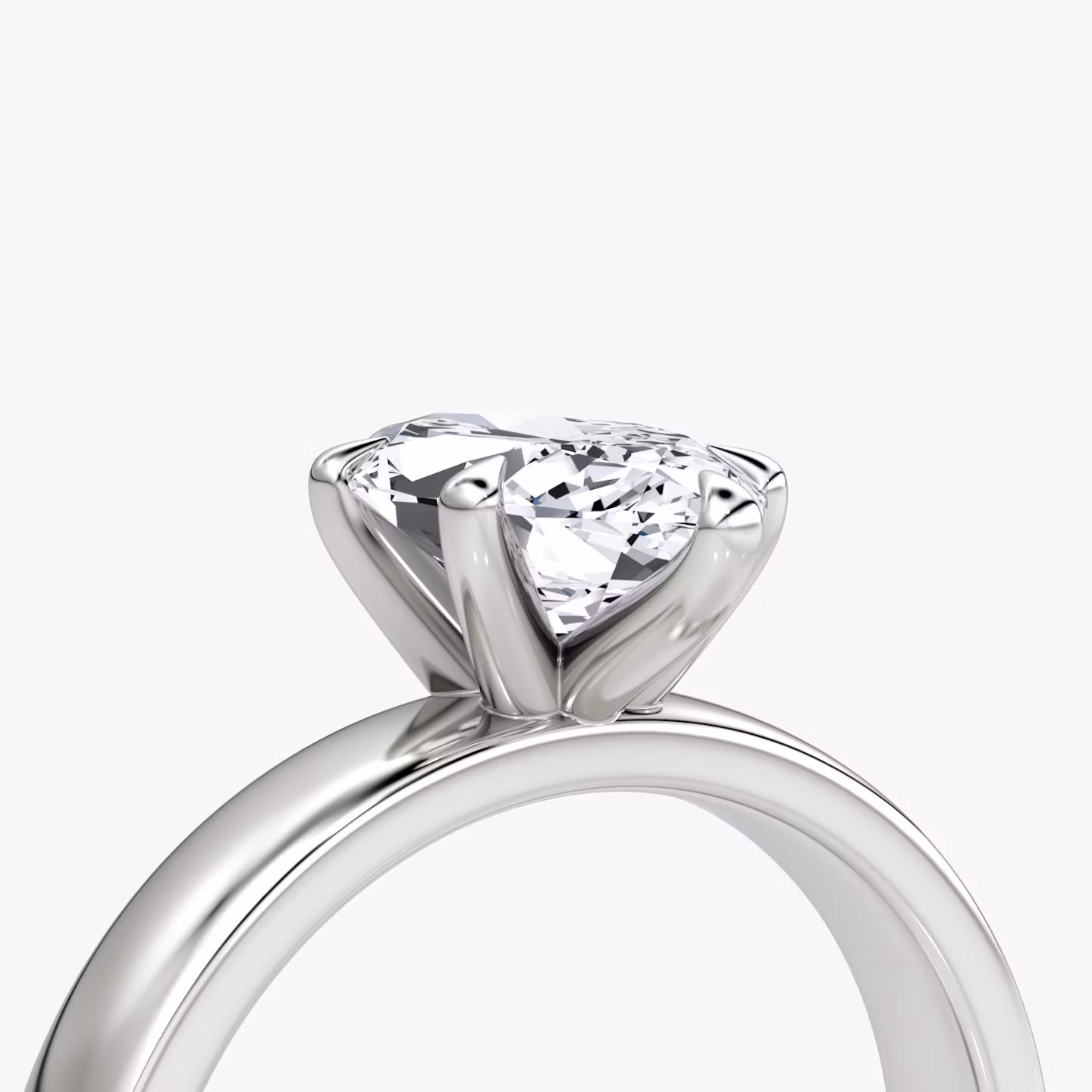 Cigar Band Solitaire | Marquise | 18k | White Gold | bandWidth: 4mm | diamondOrientation: vertical | caratWeight: other